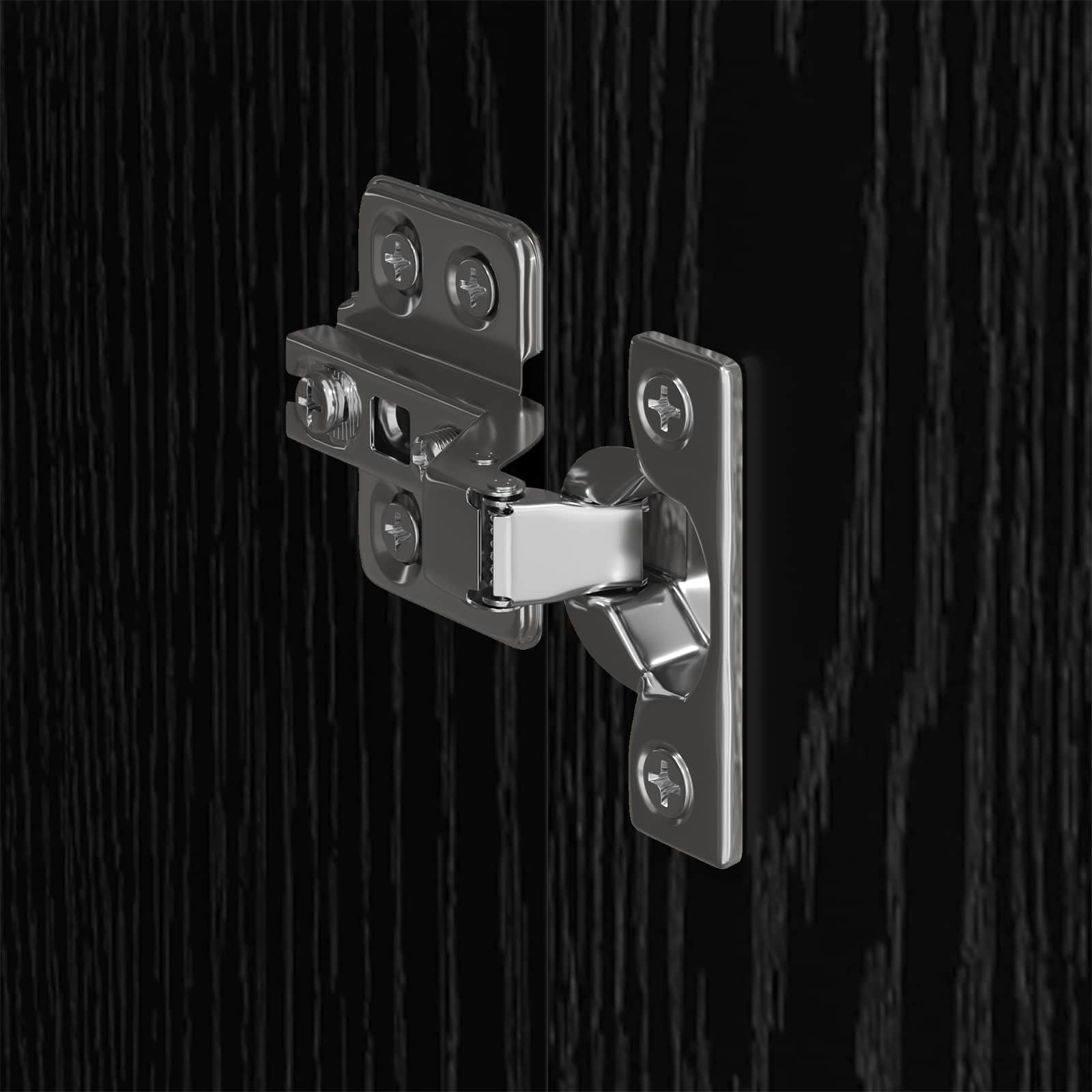 Warderobe 2 pcs Zwart Eiken 50 x 50 x 200 cm Bewerkt hout is nu te koop bij PeponiXL, paradijselijk wonen!