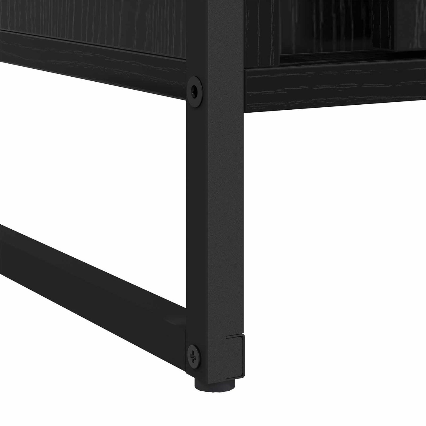 Warderobe 2 pcs Zwart Eiken 50 x 50 x 200 cm Bewerkt hout is nu te koop bij PeponiXL, paradijselijk wonen!