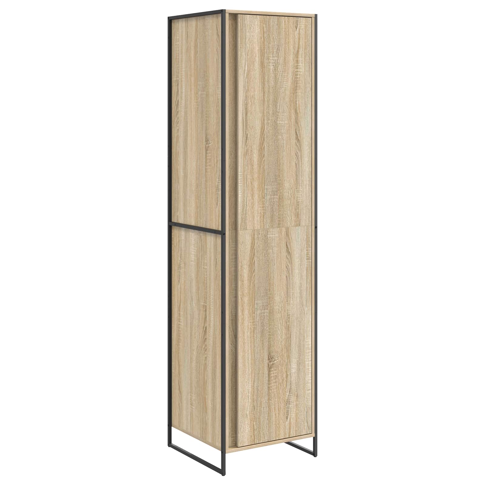 Warderobe met opslag 2 pcs Sonoma 50 x 50 x 200 cm Bewerkt hout is nu te koop bij PeponiXL, paradijselijk wonen!