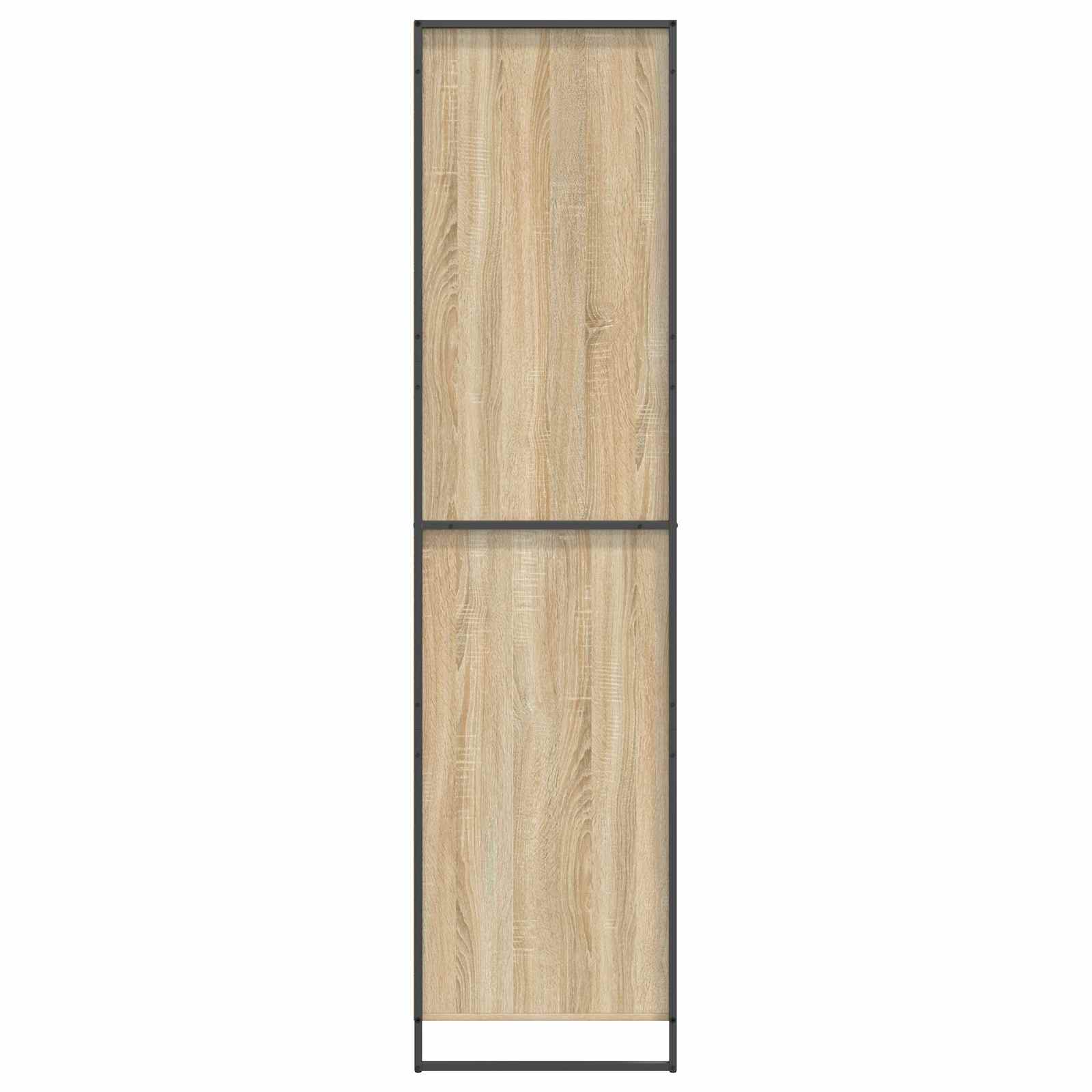 Warderobe met opslag 2 pcs Sonoma 50 x 50 x 200 cm Bewerkt hout is nu te koop bij PeponiXL, paradijselijk wonen!