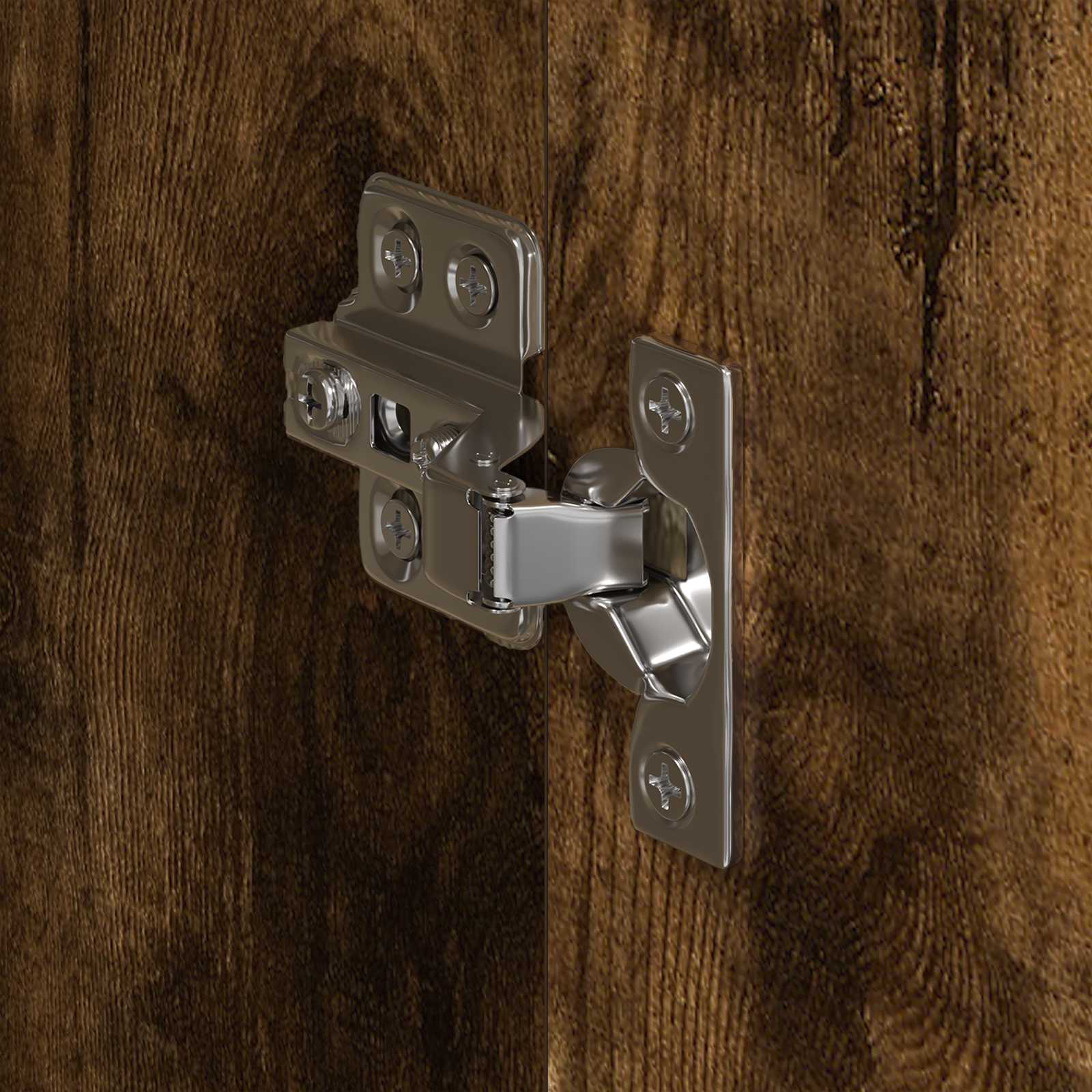 Warderobe 2 pcs Rook Eik 50 x 50 x 200 cm Bewerkt hout is nu te koop bij PeponiXL, paradijselijk wonen!