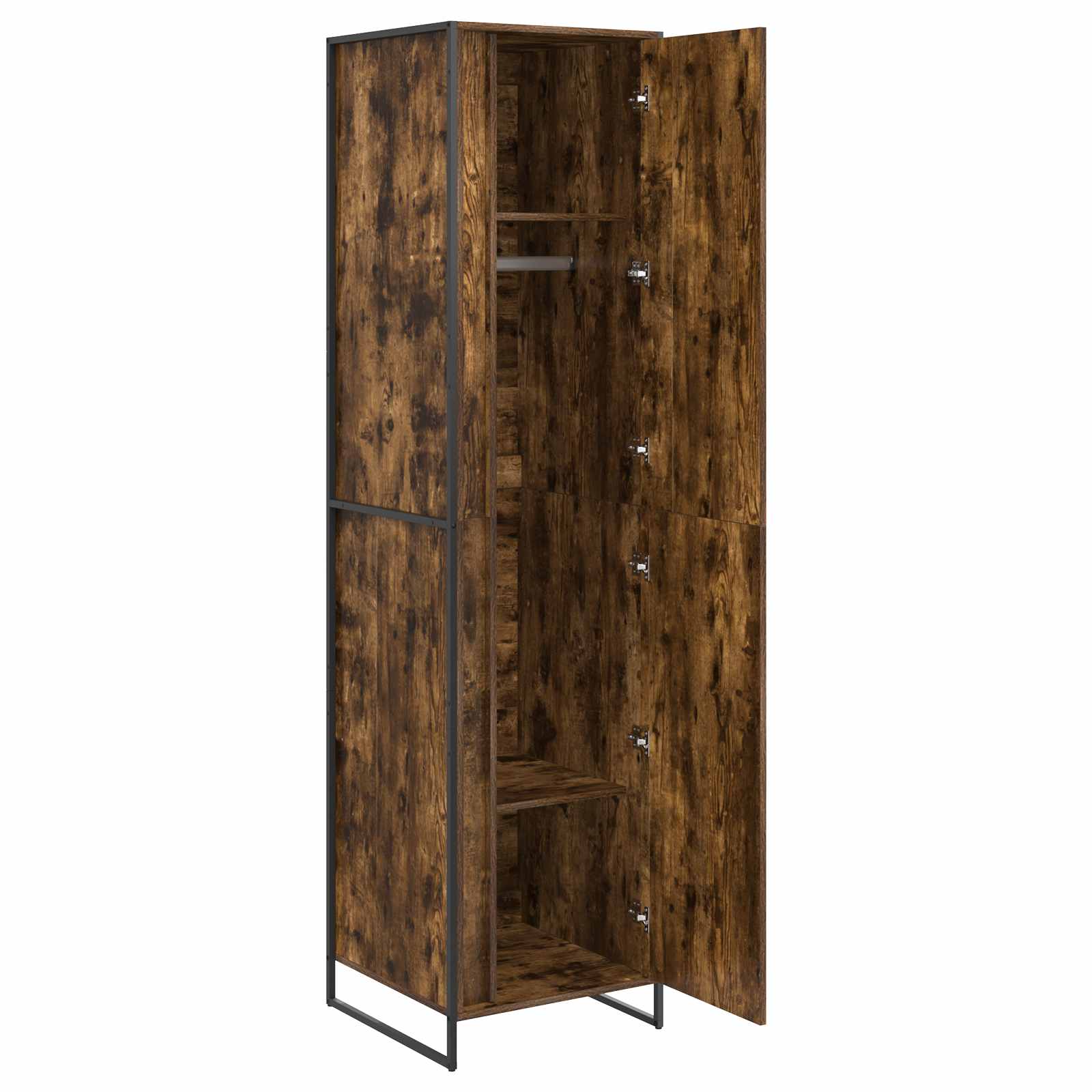Warderobe 2 pcs Rook Eik 50 x 50 x 200 cm Bewerkt hout is nu te koop bij PeponiXL, paradijselijk wonen!