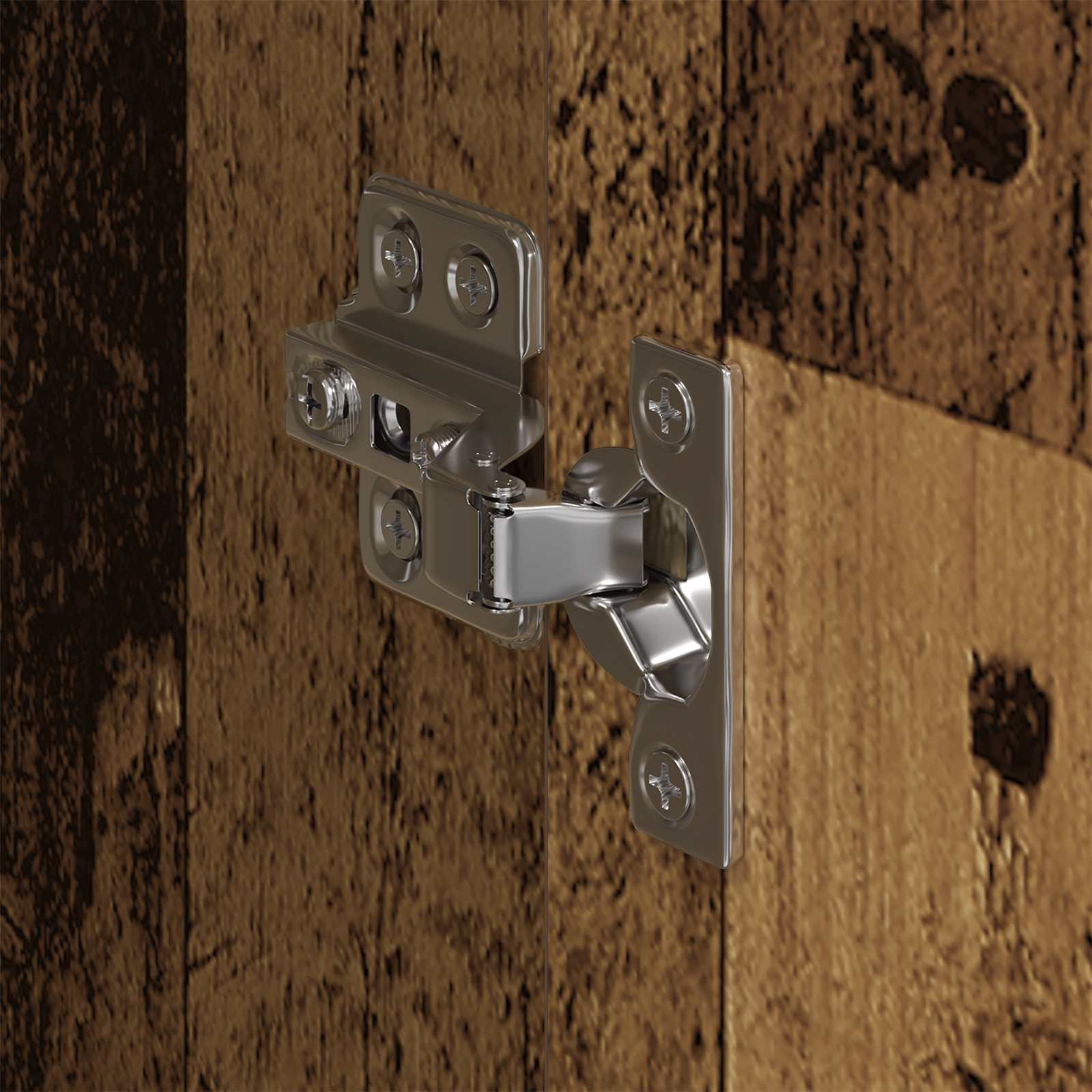 Warderobe 2 pcs Oud Hout 50 x 50 x 200 cm Bewerkt hout is nu te koop bij PeponiXL, paradijselijk wonen!