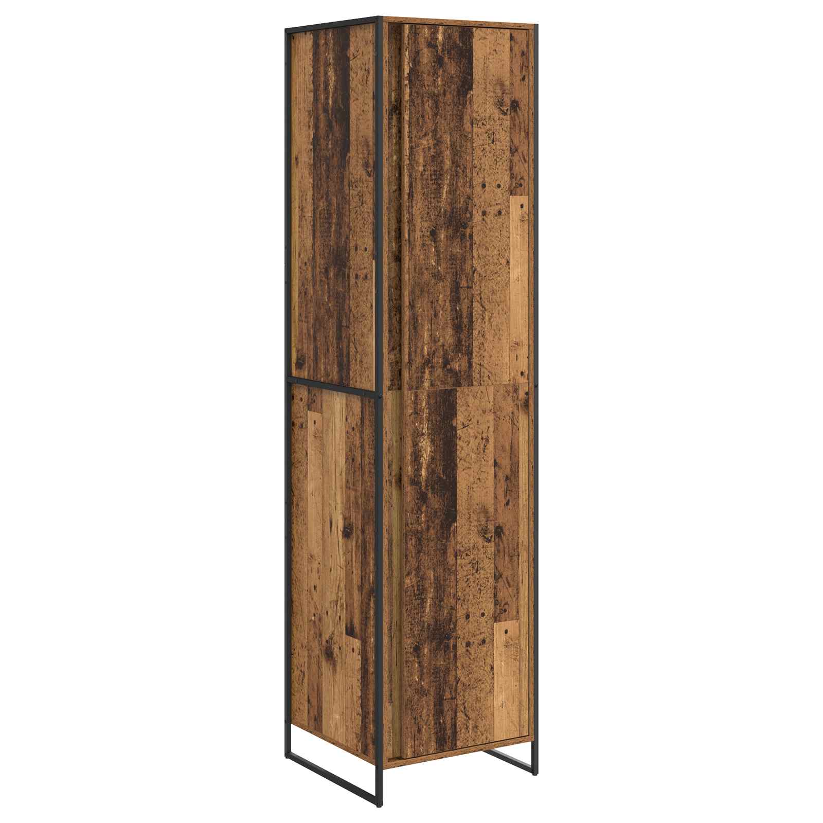 Warderobe 2 pcs Oud Hout 50 x 50 x 200 cm Bewerkt hout is nu te koop bij PeponiXL, paradijselijk wonen!