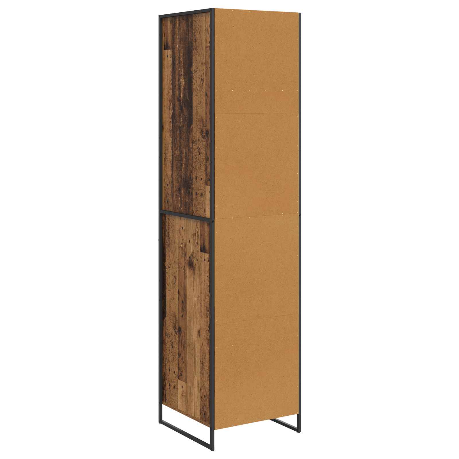 Warderobe 2 pcs Oud Hout 50 x 50 x 200 cm Bewerkt hout is nu te koop bij PeponiXL, paradijselijk wonen!