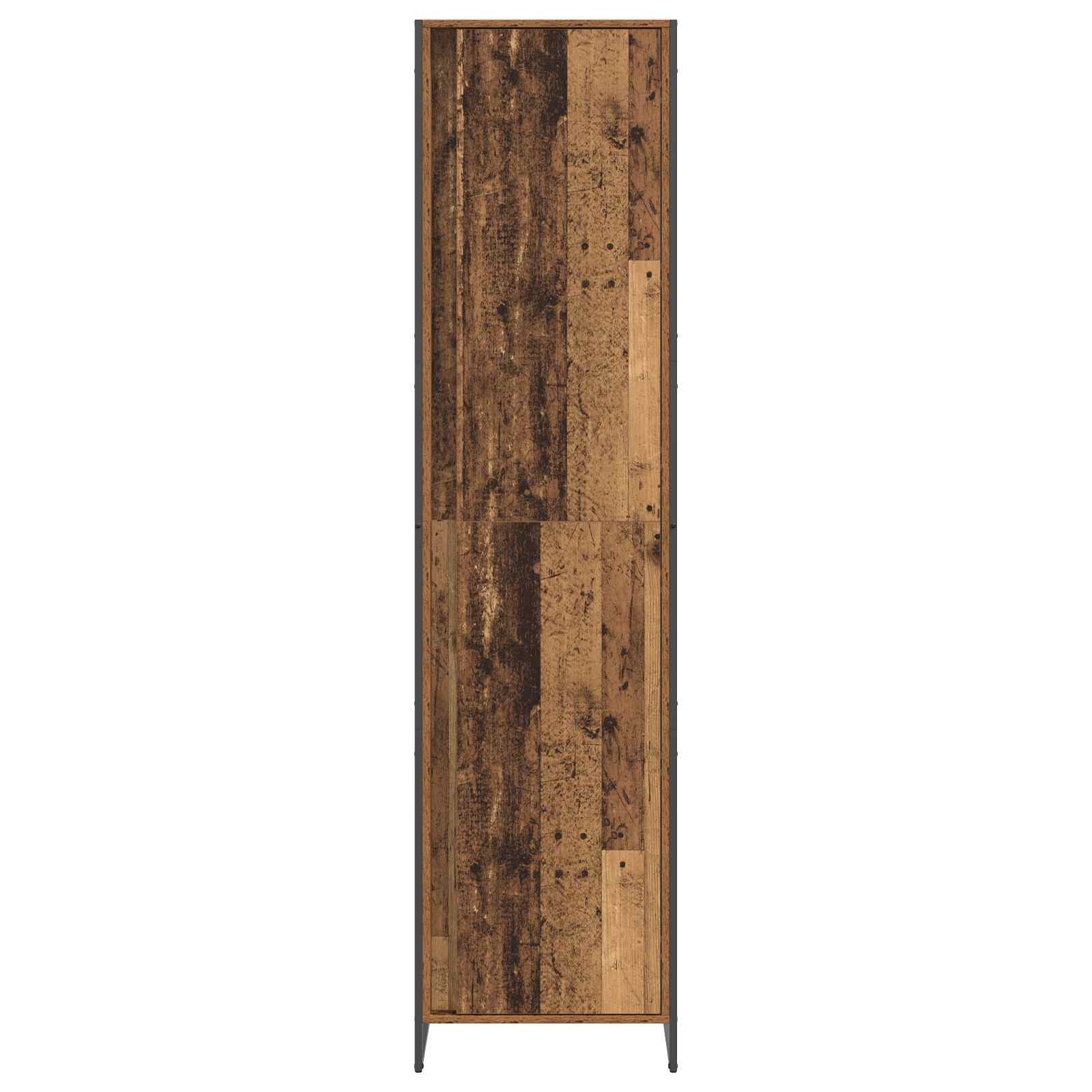 Warderobe 2 pcs Oud Hout 50 x 50 x 200 cm Bewerkt hout is nu te koop bij PeponiXL, paradijselijk wonen!