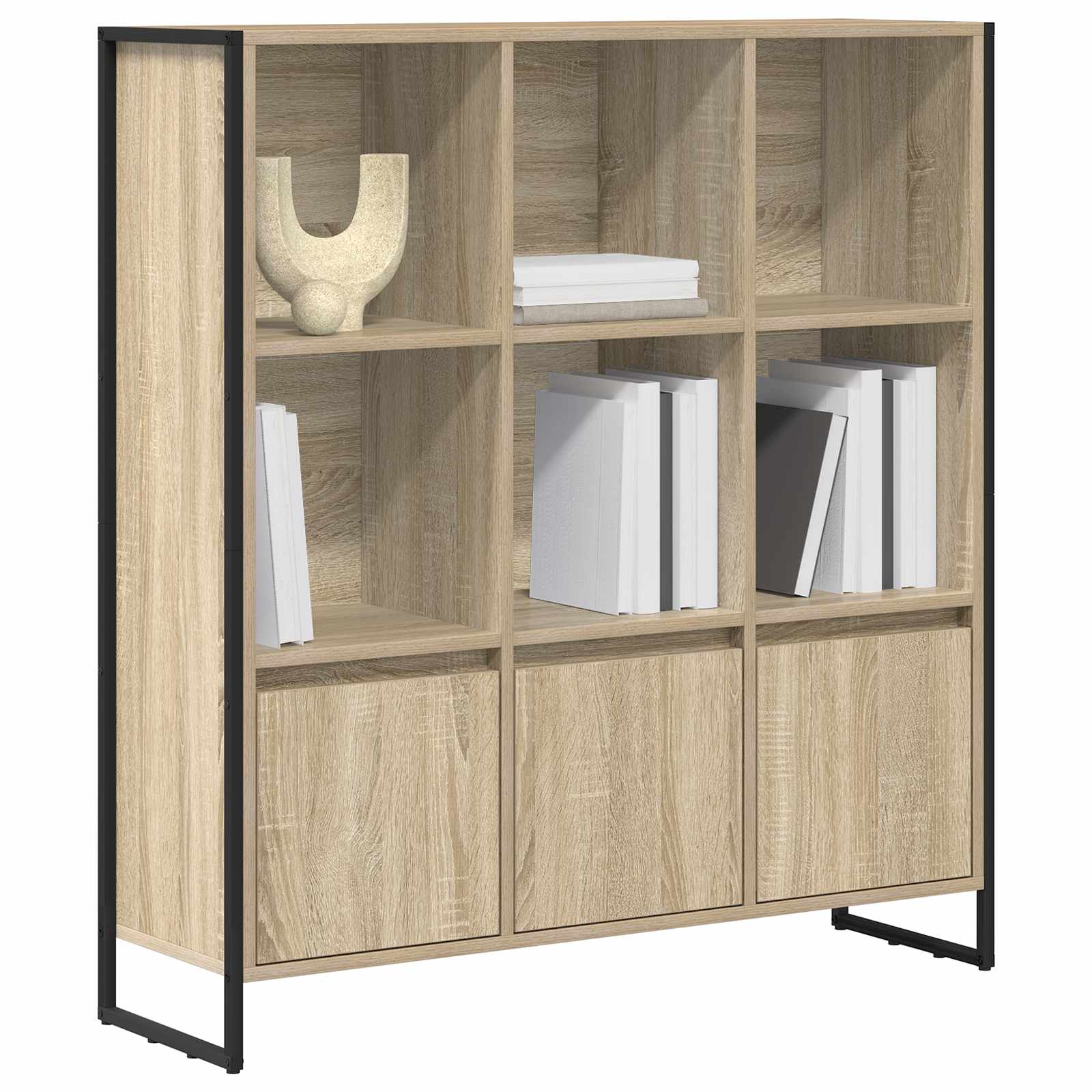 Boekenkast 2 pcs Sonoma 99,5 x 30 x 108,5 cm Bewerkt hout is nu te koop bij PeponiXL, paradijselijk wonen!