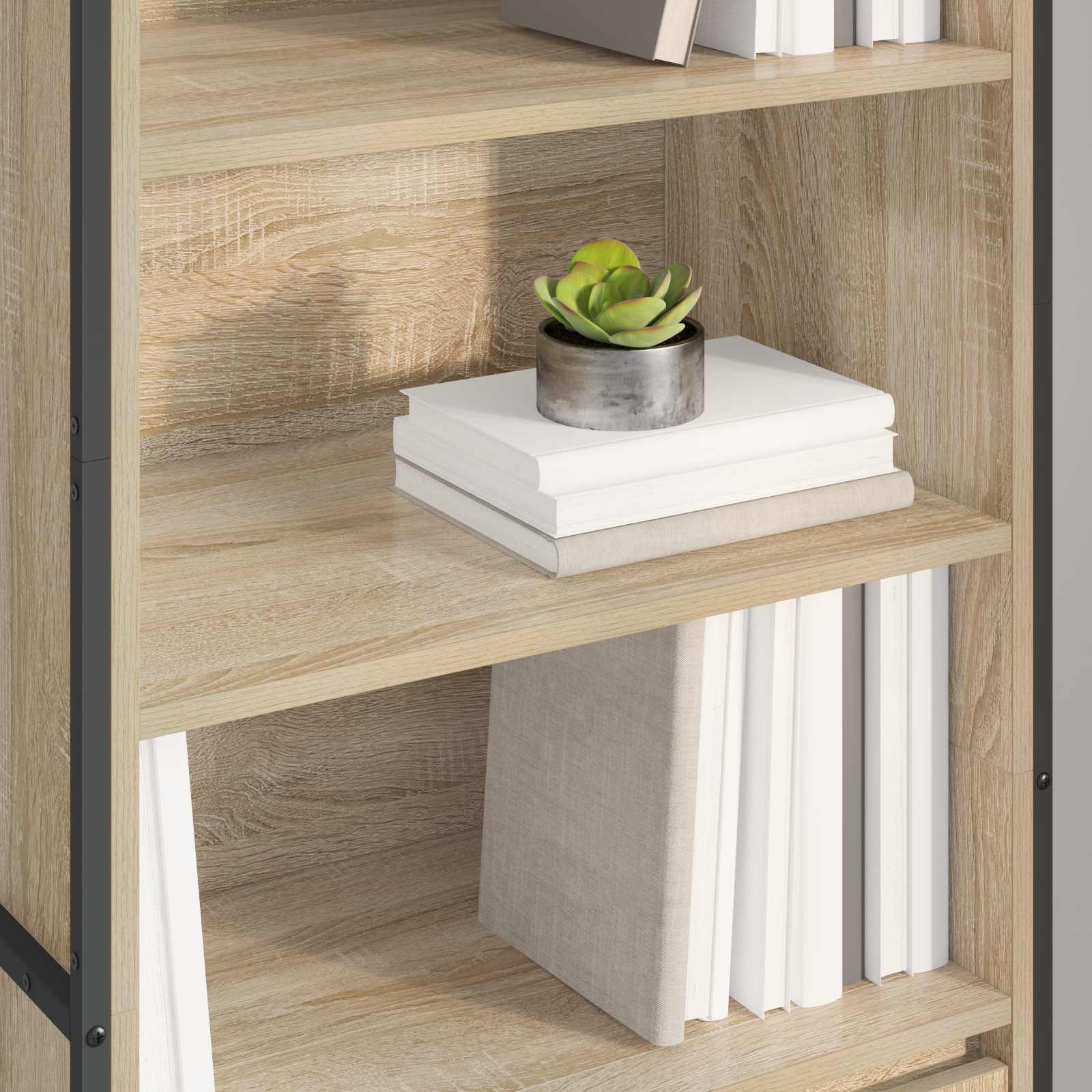 Hoge Kasten Sonoma 60 x 36 x 200 cm Bewerkt hout is nu te koop bij PeponiXL, paradijselijk wonen!