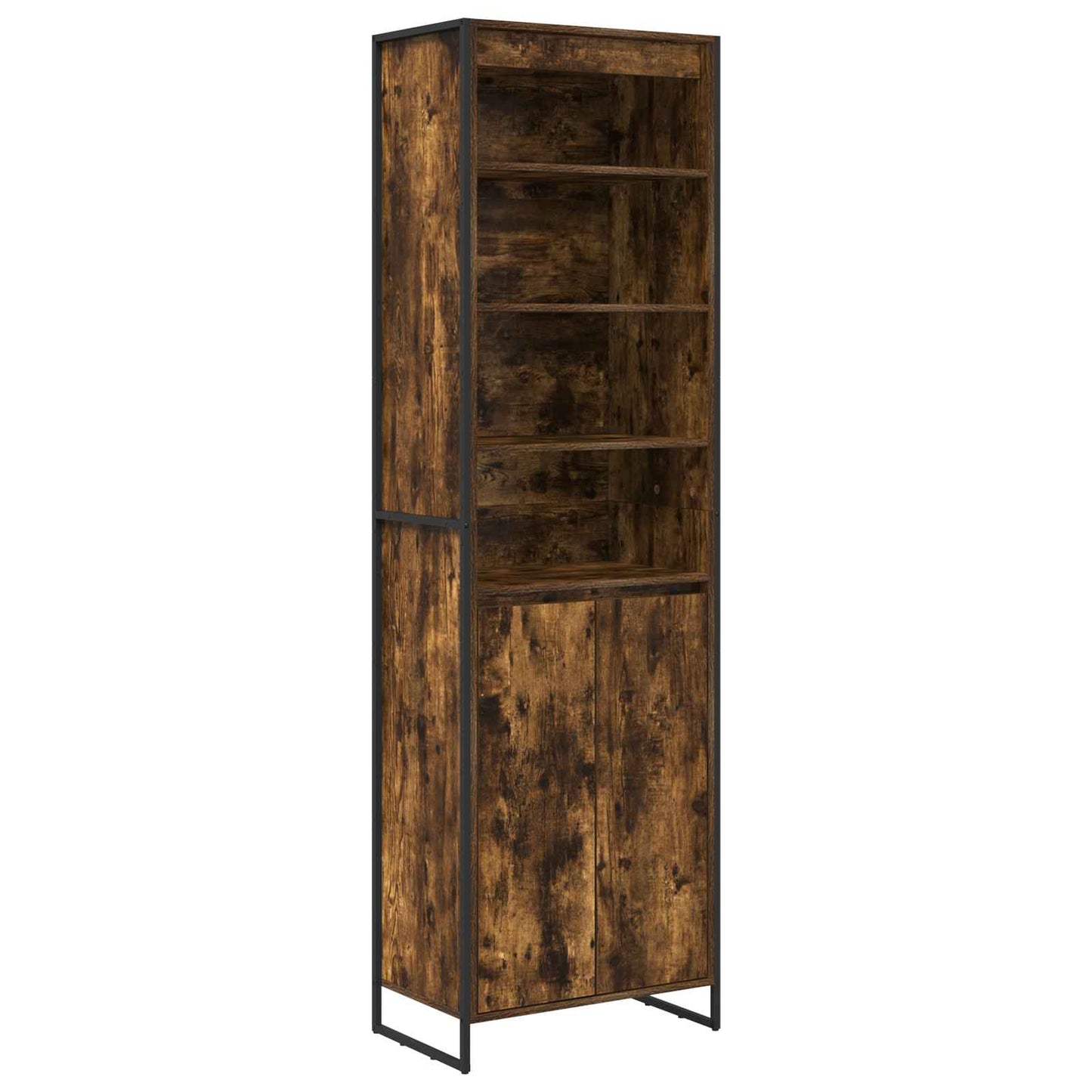 Hoge Kasten Rook Eik 60 x 36 x 200 cm Bewerkt hout is nu te koop bij PeponiXL, paradijselijk wonen!