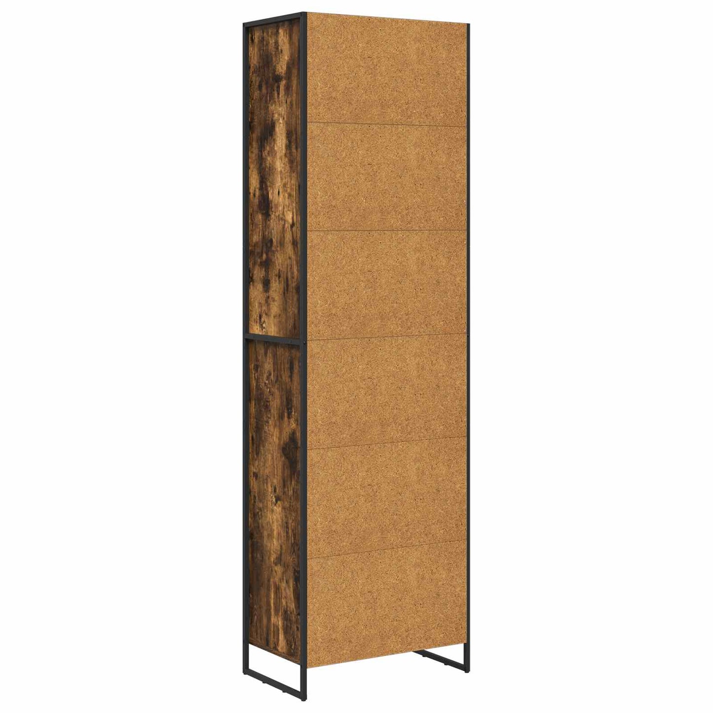 Hoge Kasten Rook Eik 60 x 36 x 200 cm Bewerkt hout is nu te koop bij PeponiXL, paradijselijk wonen!