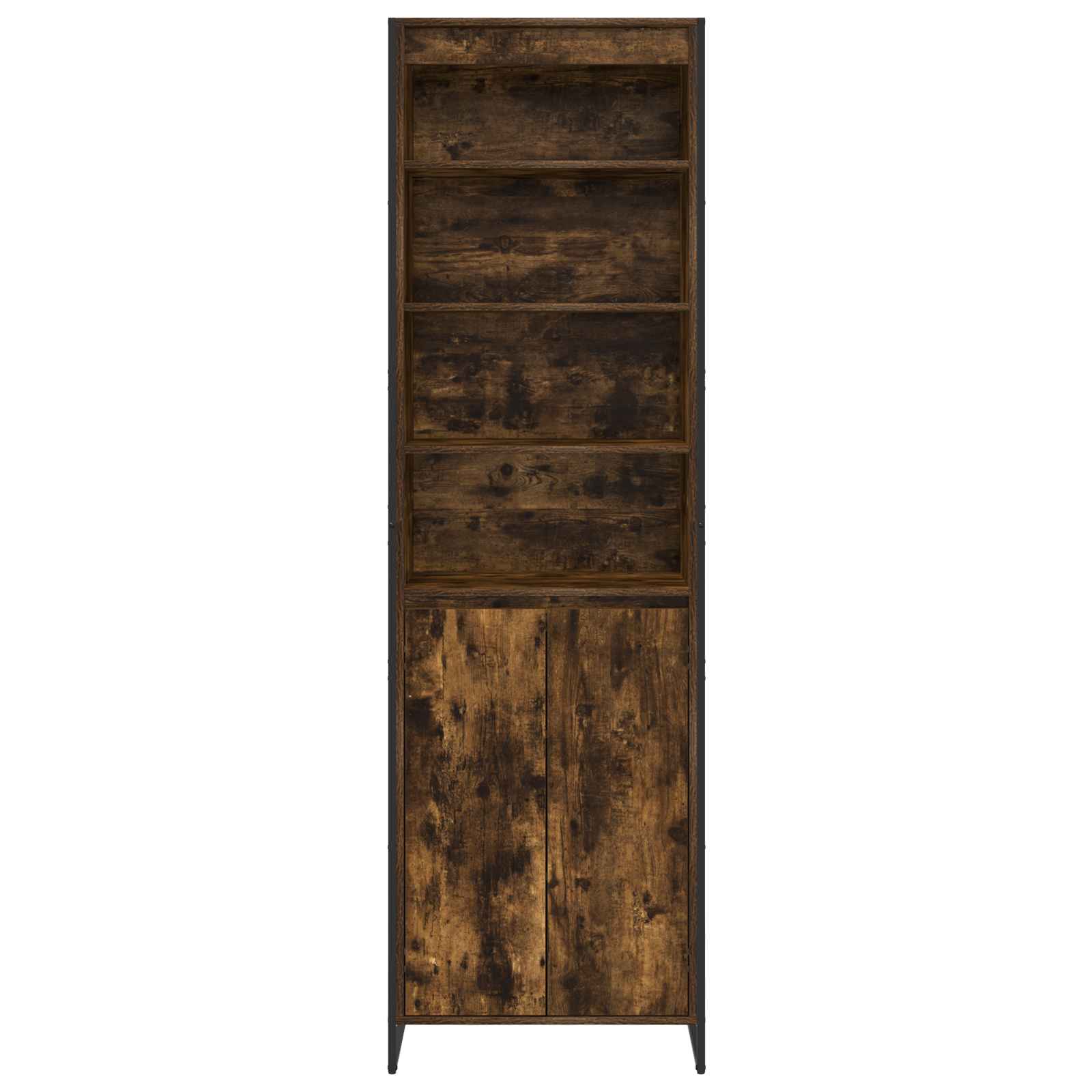 Hoge Kasten Rook Eik 60 x 36 x 200 cm Bewerkt hout is nu te koop bij PeponiXL, paradijselijk wonen!
