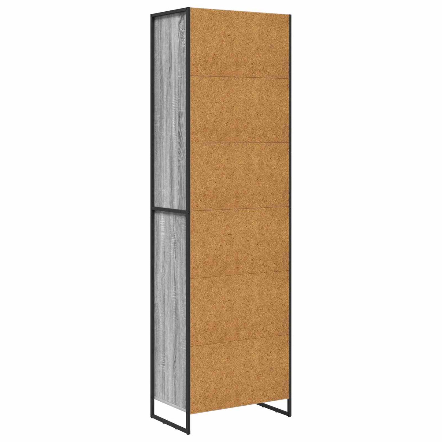 Hoge Kasten Grijs Sonoma 60 x 36 x 200 cm Bewerkt hout is nu te koop bij PeponiXL, paradijselijk wonen!
