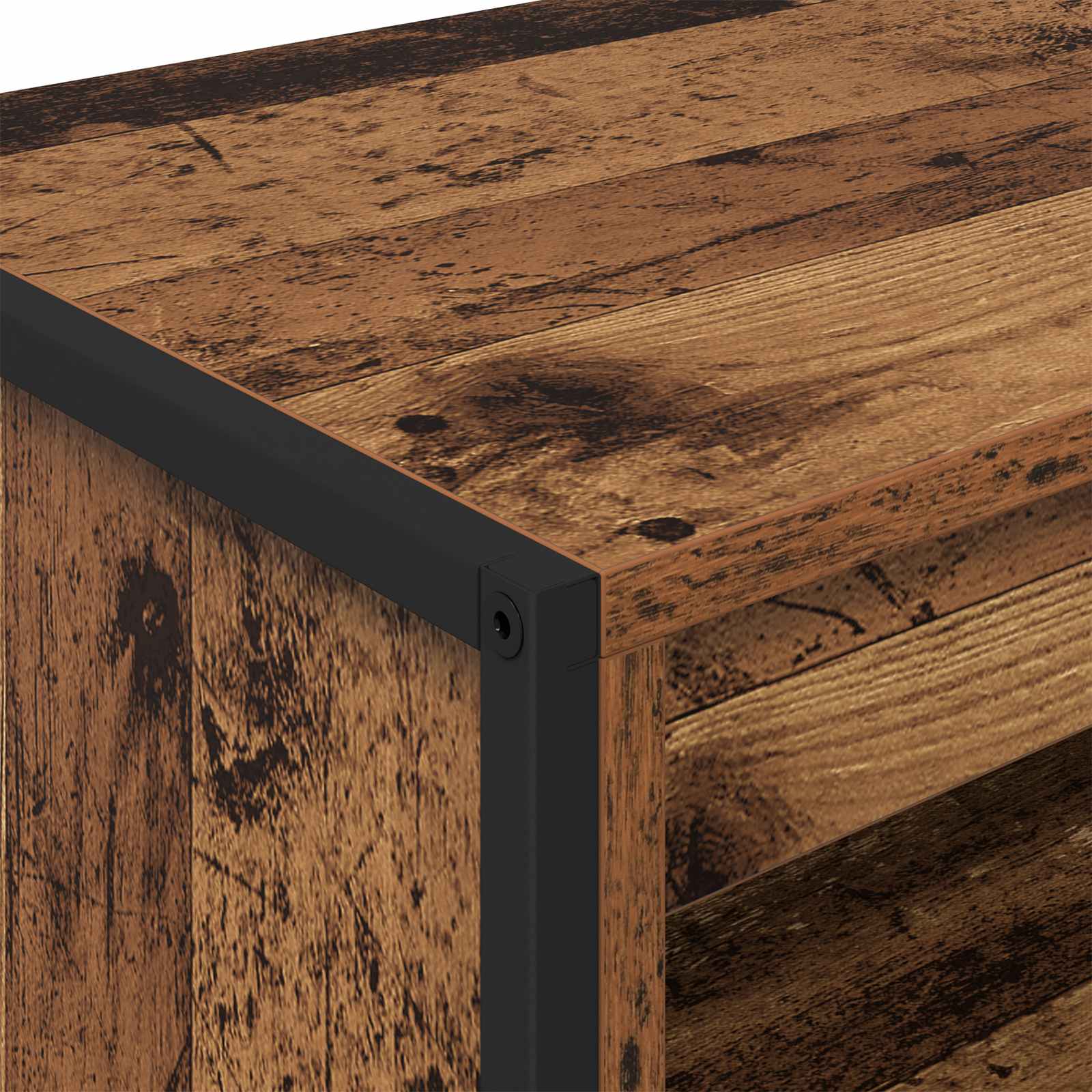 Hoge Kasten Oud Hout 60 x 36 x 200 cm Bewerkt hout is nu te koop bij PeponiXL, paradijselijk wonen!