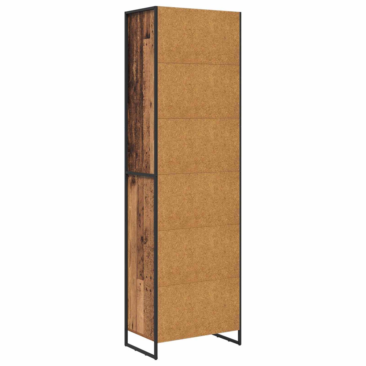 Hoge Kasten Oud Hout 60 x 36 x 200 cm Bewerkt hout is nu te koop bij PeponiXL, paradijselijk wonen!
