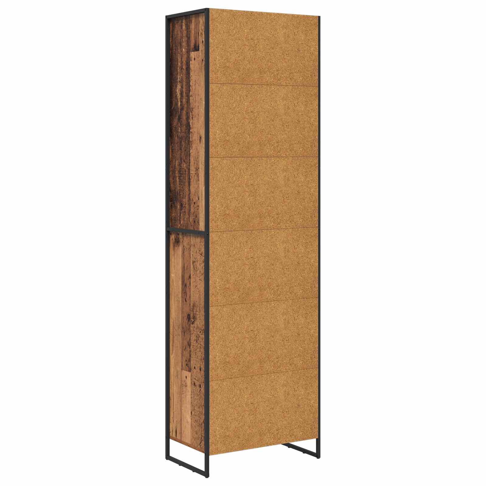 Hoge Kasten Oud Hout 60 x 36 x 200 cm Bewerkt hout is nu te koop bij PeponiXL, paradijselijk wonen!