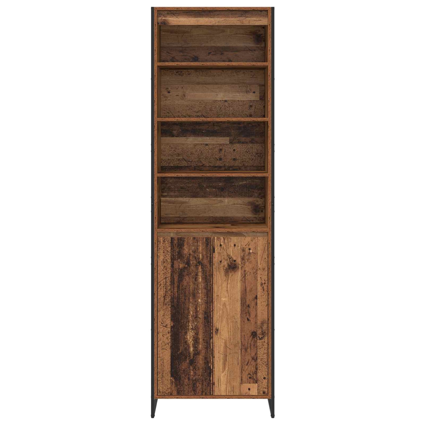 Hoge Kasten Oud Hout 60 x 36 x 200 cm Bewerkt hout is nu te koop bij PeponiXL, paradijselijk wonen!
