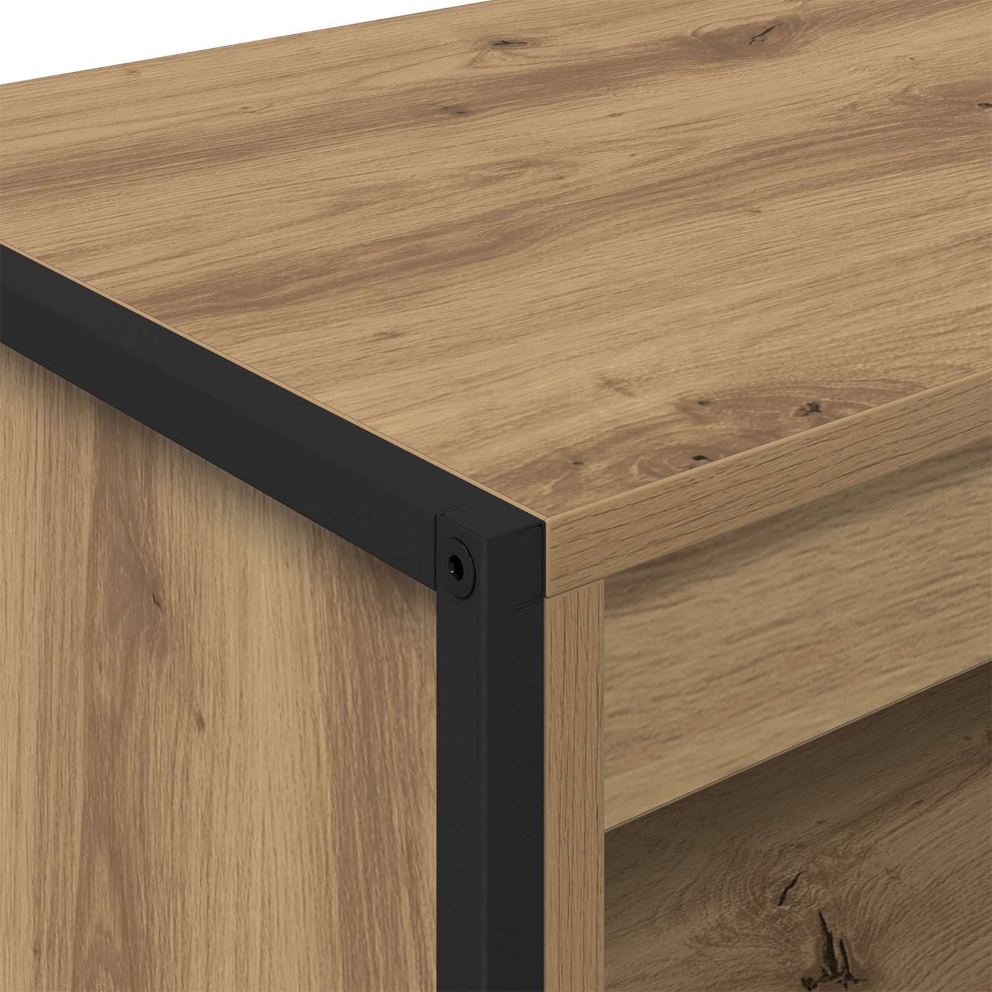 Hoge Kasten Ambachtelijk eiken 60 x 36 x 200 cm Bewerkt hout is nu te koop bij PeponiXL, paradijselijk wonen!
