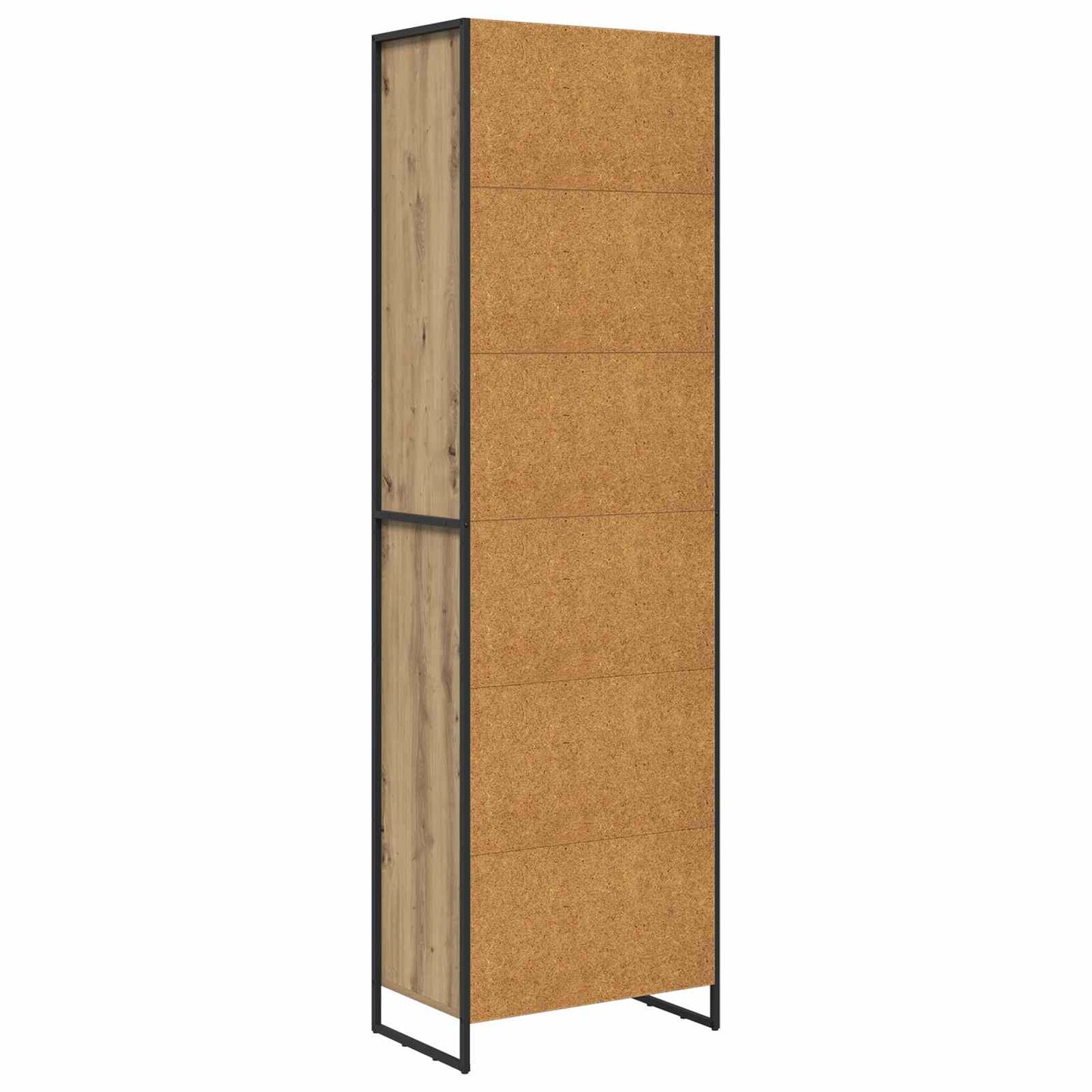 Hoge Kasten Ambachtelijk eiken 60 x 36 x 200 cm Bewerkt hout is nu te koop bij PeponiXL, paradijselijk wonen!