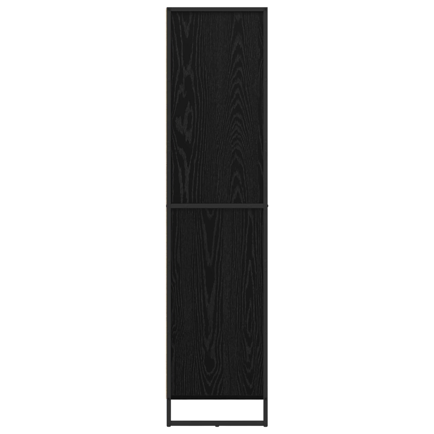 Dressoir 2 pcs Zwart Eiken 81 x 36 x 150.5 cm Bewerkt hout is nu te koop bij PeponiXL, paradijselijk wonen!