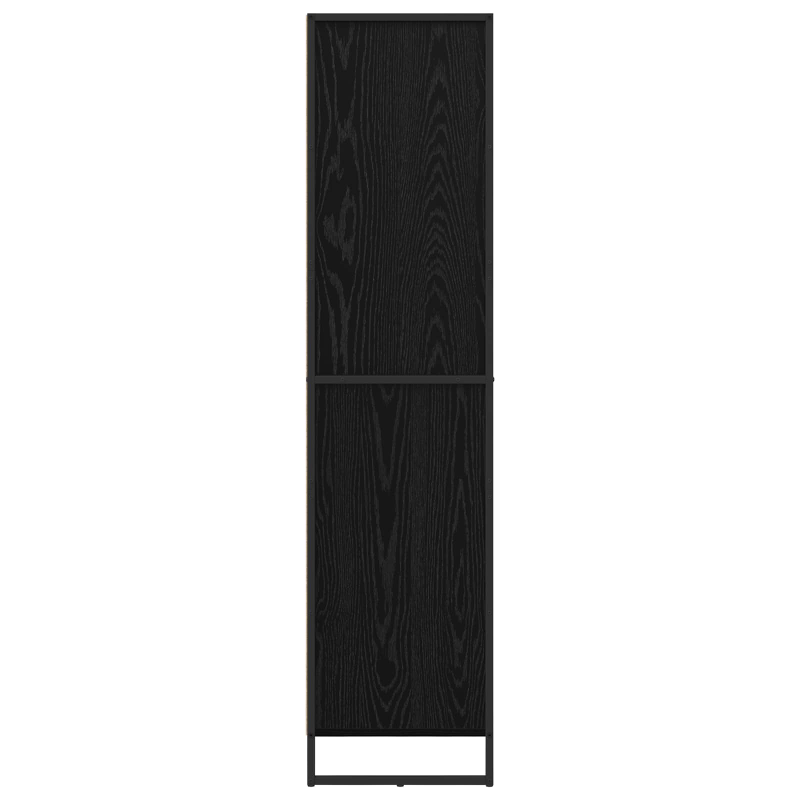 Dressoir 2 pcs Zwart Eiken 81 x 36 x 150.5 cm Bewerkt hout is nu te koop bij PeponiXL, paradijselijk wonen!