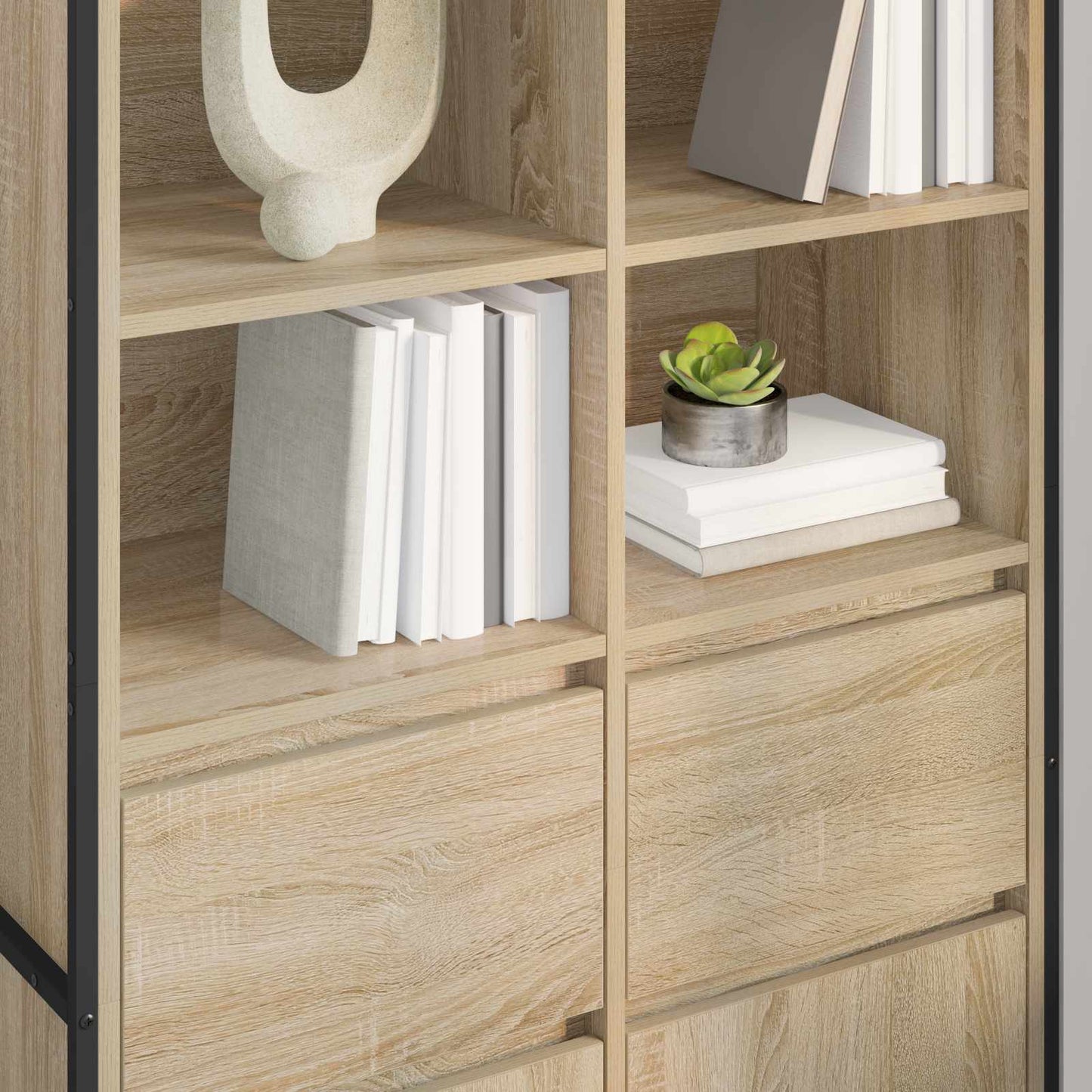 Dressoir met lade 2 pcs Sonoma 81 x 36 x 150.5 cm Bewerkt hout is nu te koop bij PeponiXL, paradijselijk wonen!