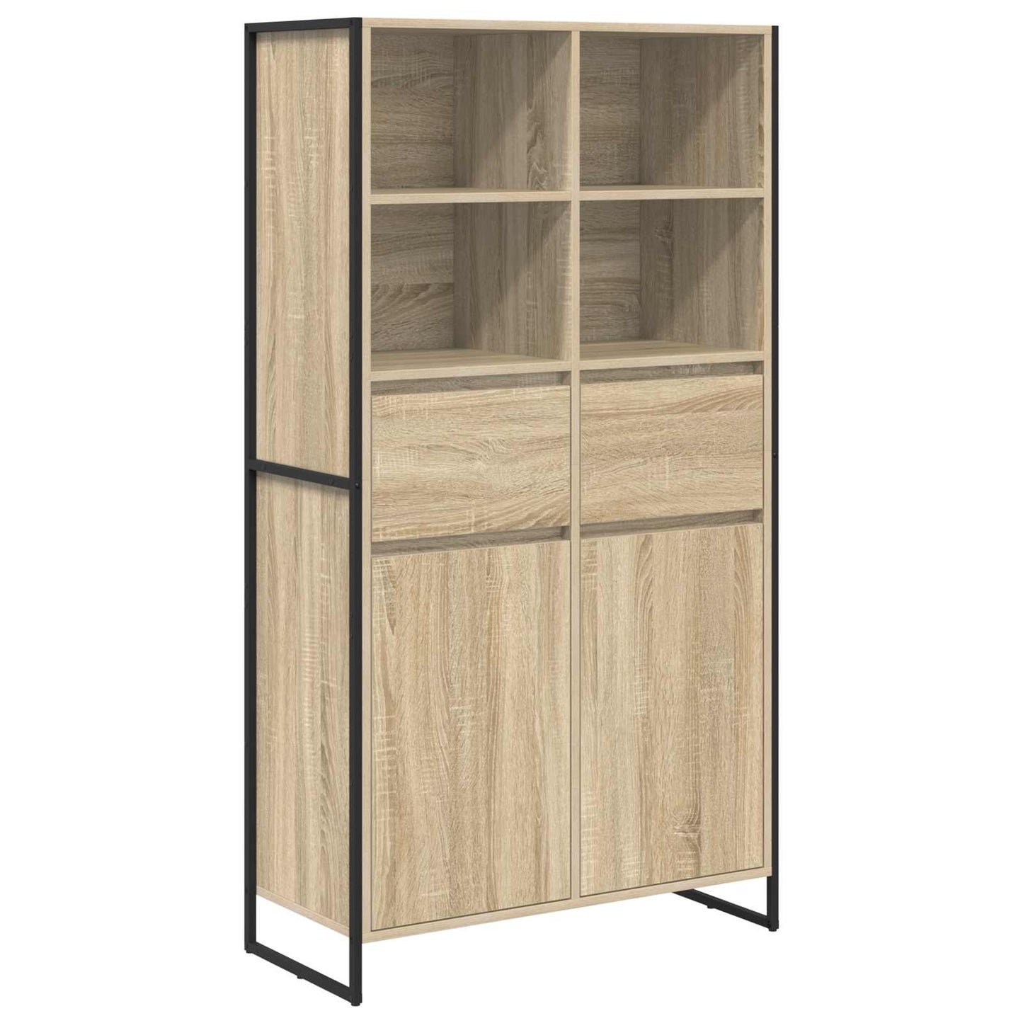 Dressoir met lade 2 pcs Sonoma 81 x 36 x 150.5 cm Bewerkt hout is nu te koop bij PeponiXL, paradijselijk wonen!