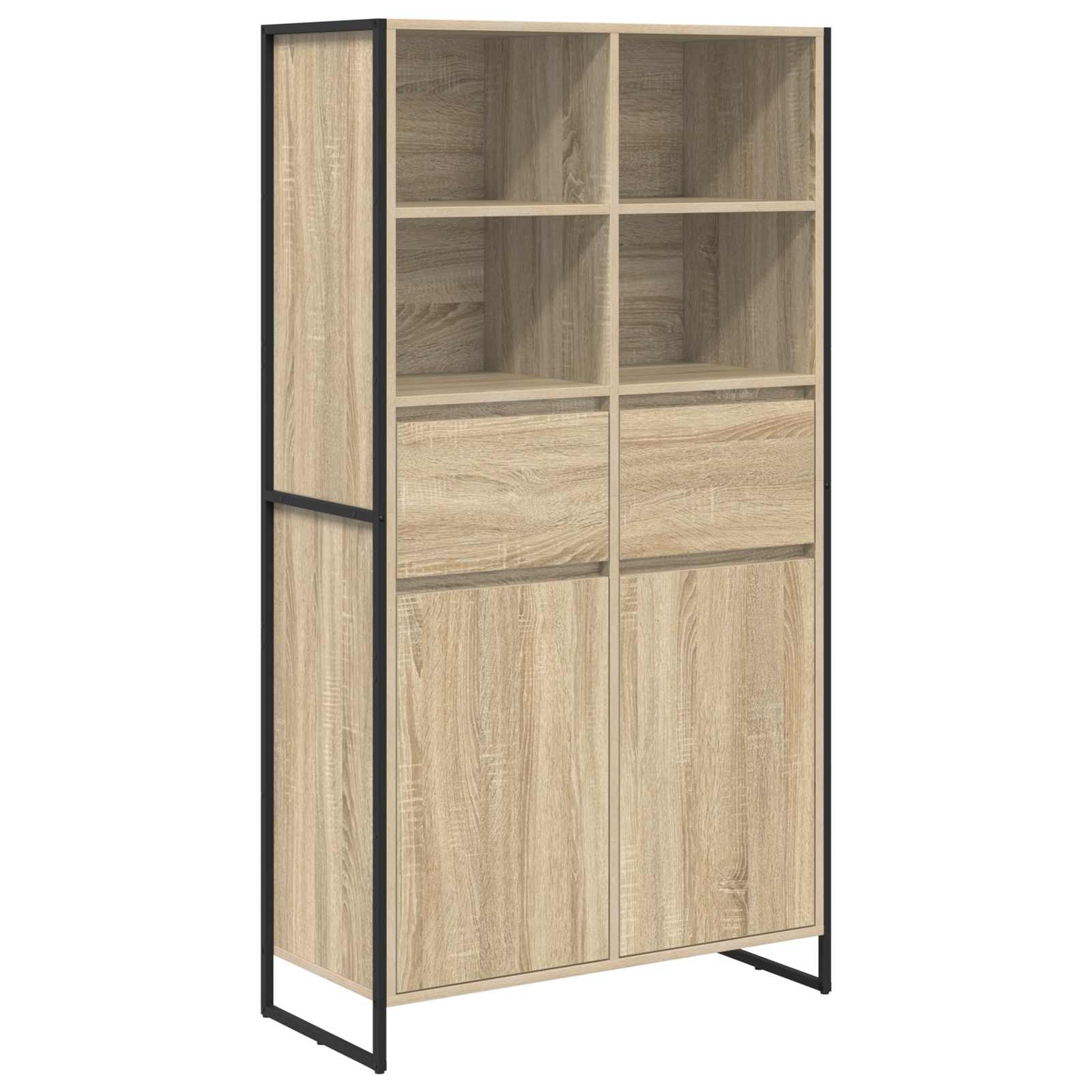 Dressoir met lade 2 pcs Sonoma 81 x 36 x 150.5 cm Bewerkt hout is nu te koop bij PeponiXL, paradijselijk wonen!