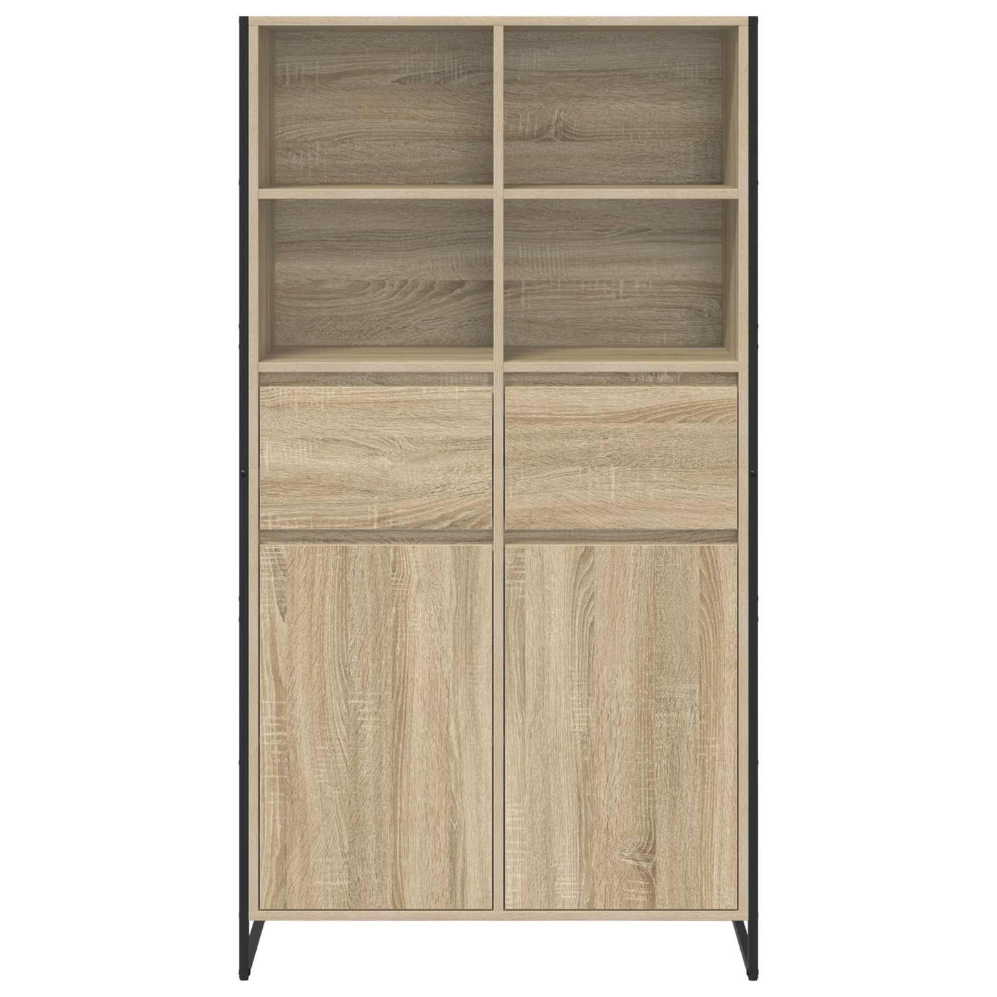 Dressoir met lade 2 pcs Sonoma 81 x 36 x 150.5 cm Bewerkt hout is nu te koop bij PeponiXL, paradijselijk wonen!