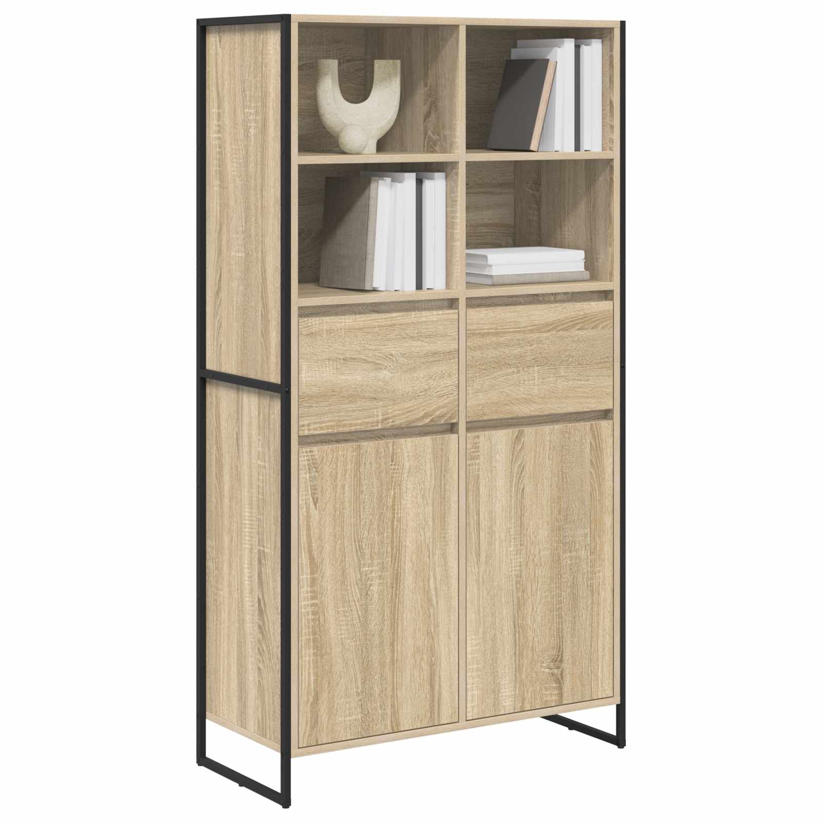 Dressoir met lade 2 pcs Sonoma 81 x 36 x 150.5 cm Bewerkt hout is nu te koop bij PeponiXL, paradijselijk wonen!