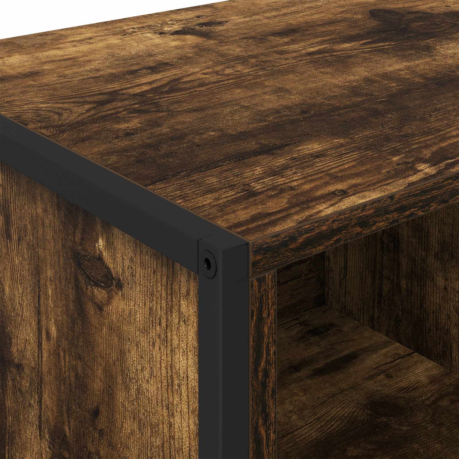 Dressoir 2 pcs Rook Eik 81 x 36 x 150.5 cm Bewerkt hout is nu te koop bij PeponiXL, paradijselijk wonen!