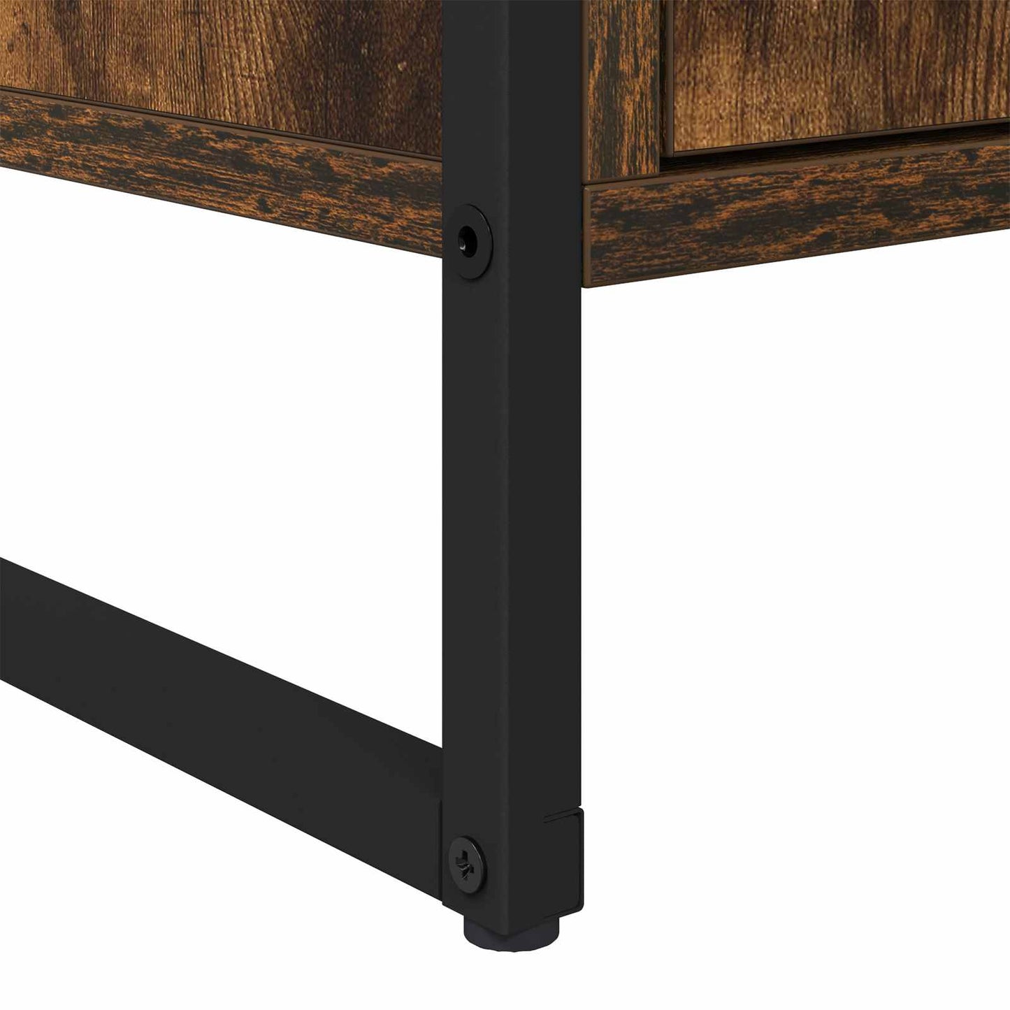 Dressoir 2 pcs Rook Eik 81 x 36 x 150.5 cm Bewerkt hout is nu te koop bij PeponiXL, paradijselijk wonen!