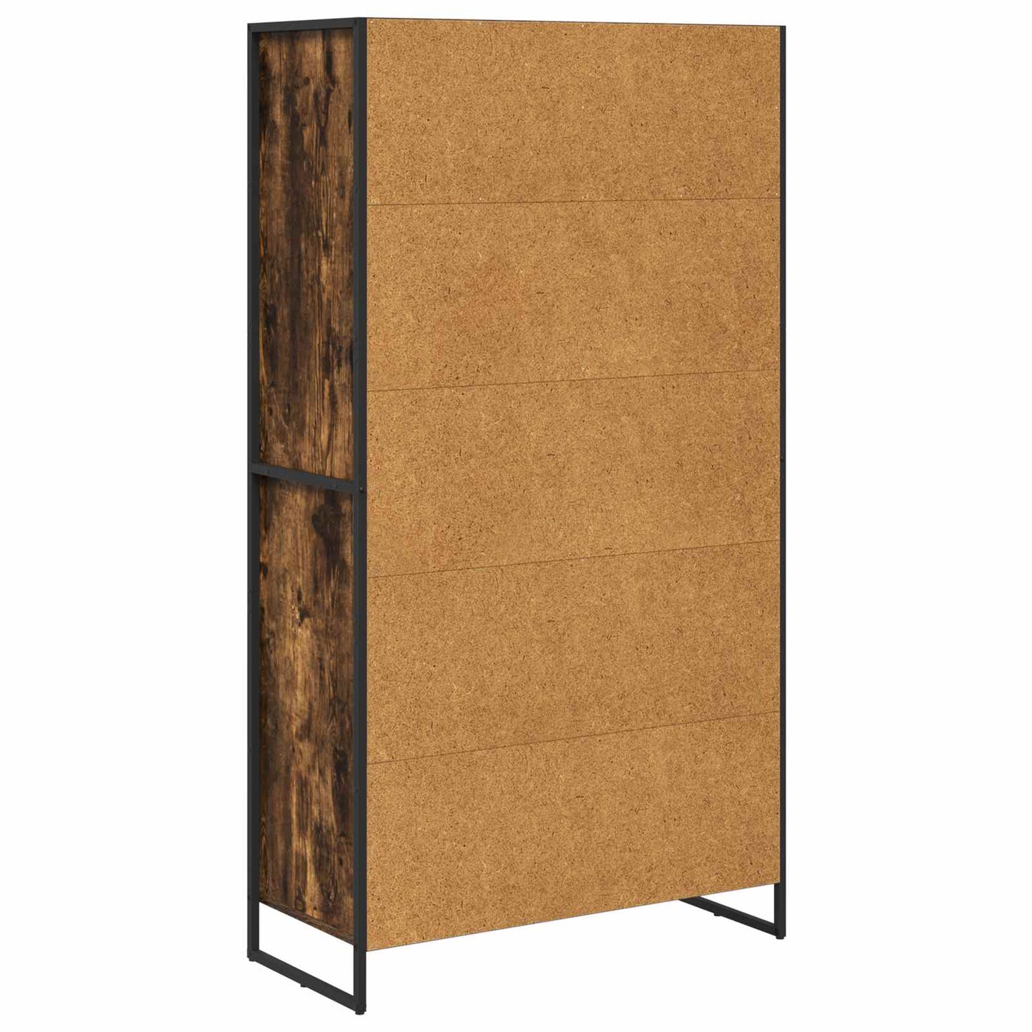 Dressoir 2 pcs Rook Eik 81 x 36 x 150.5 cm Bewerkt hout is nu te koop bij PeponiXL, paradijselijk wonen!