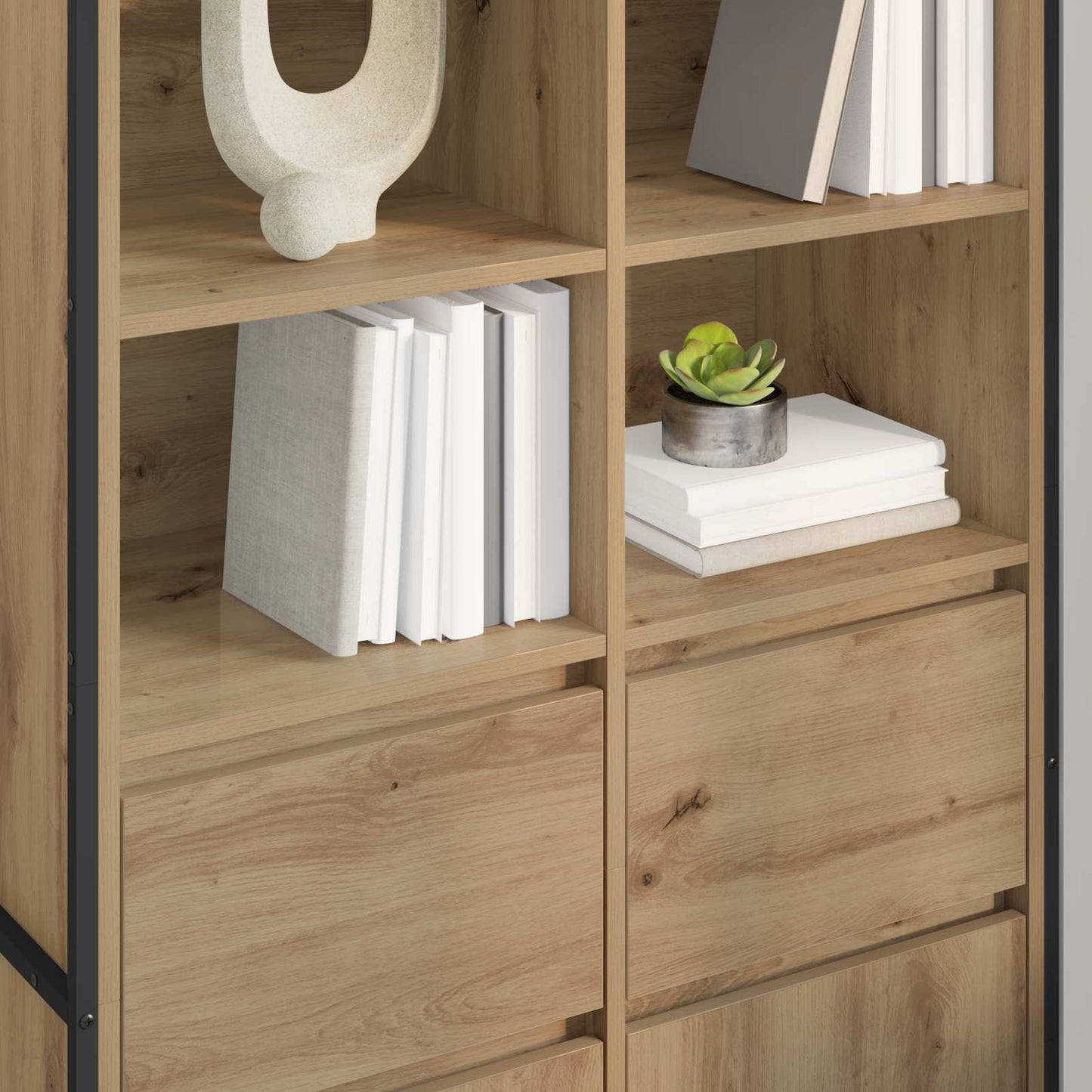 Dressoir met lade 2 pcs Ambachtelijk eiken 81 x 36 x 150.5 cm is nu te koop bij PeponiXL, paradijselijk wonen!