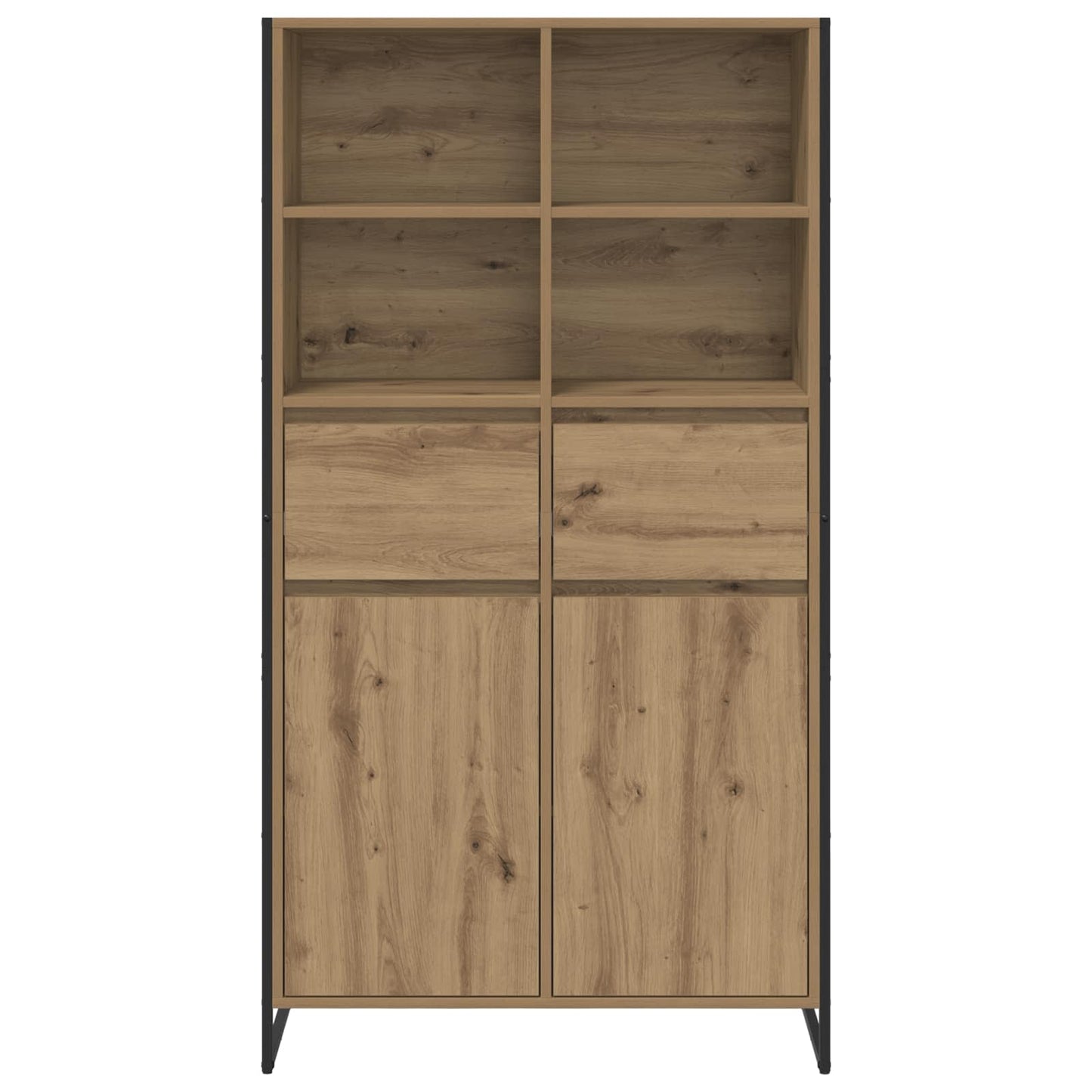 Dressoir met lade 2 pcs Ambachtelijk eiken 81 x 36 x 150.5 cm is nu te koop bij PeponiXL, paradijselijk wonen!