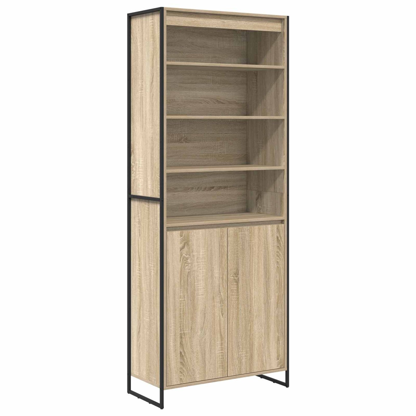Hoge Kasten Sonoma 79 x 36 x 200 cm Bewerkt hout is nu te koop bij PeponiXL, paradijselijk wonen!