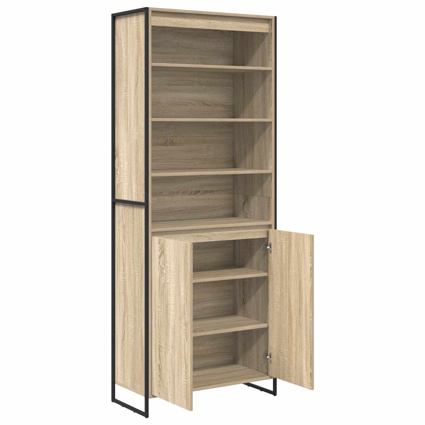 Hoge Kasten Sonoma 79 x 36 x 200 cm Bewerkt hout is nu te koop bij PeponiXL, paradijselijk wonen!