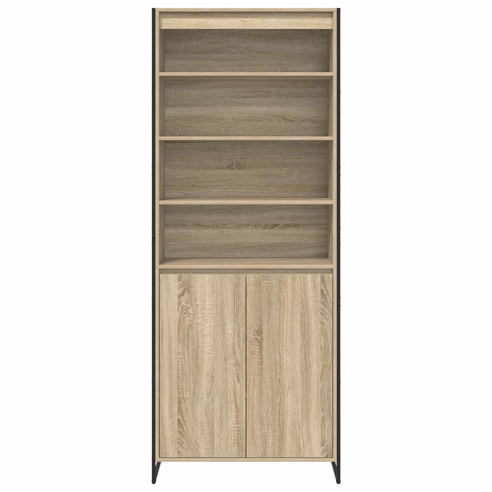 Hoge Kasten Sonoma 79 x 36 x 200 cm Bewerkt hout is nu te koop bij PeponiXL, paradijselijk wonen!
