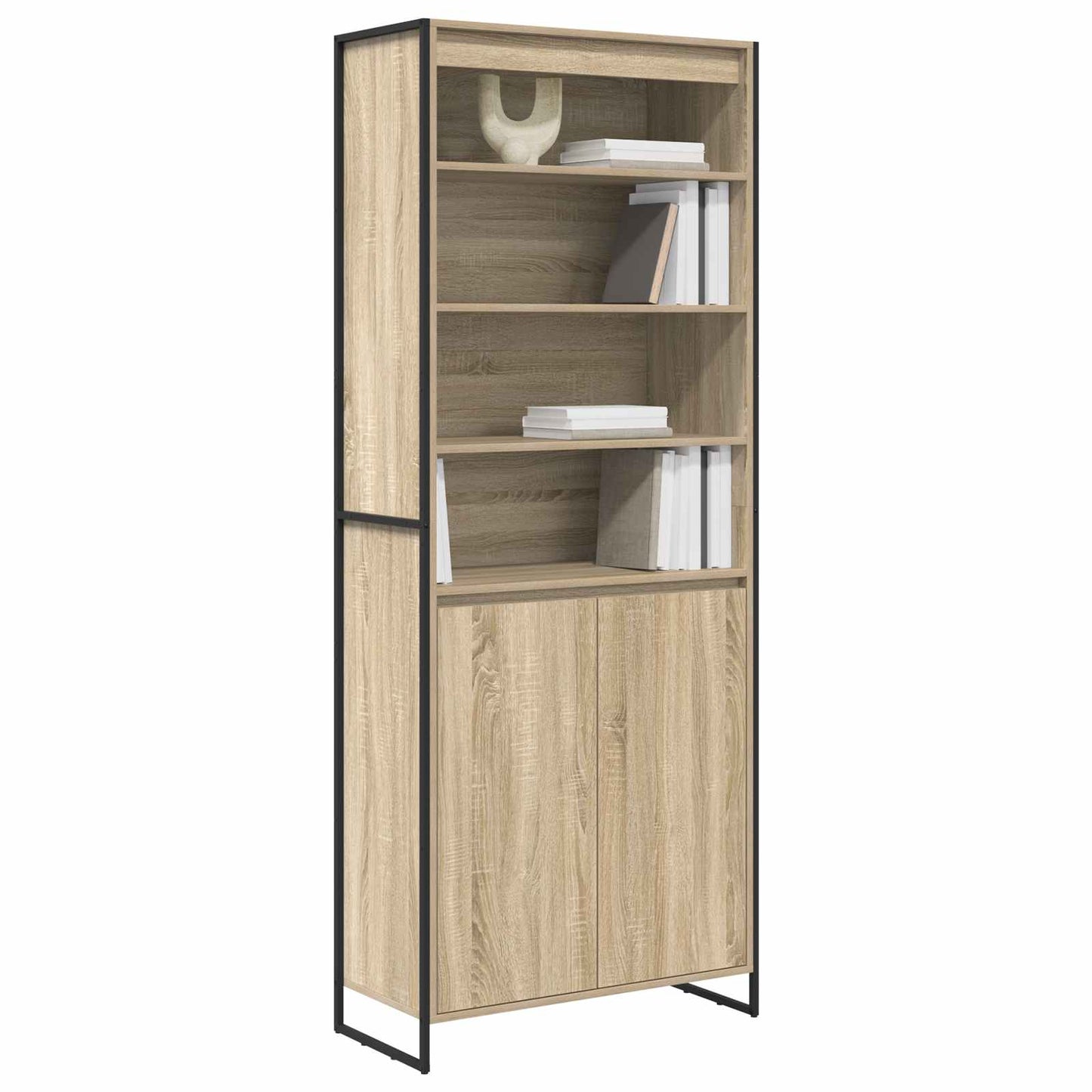 Hoge Kasten Sonoma 79 x 36 x 200 cm Bewerkt hout is nu te koop bij PeponiXL, paradijselijk wonen!