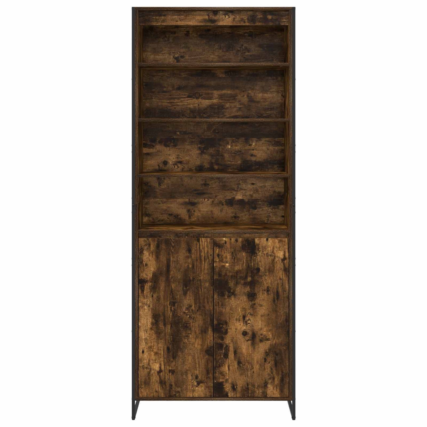 Hoge Kasten Rook Eik 79 x 36 x 200 cm Bewerkt hout is nu te koop bij PeponiXL, paradijselijk wonen!