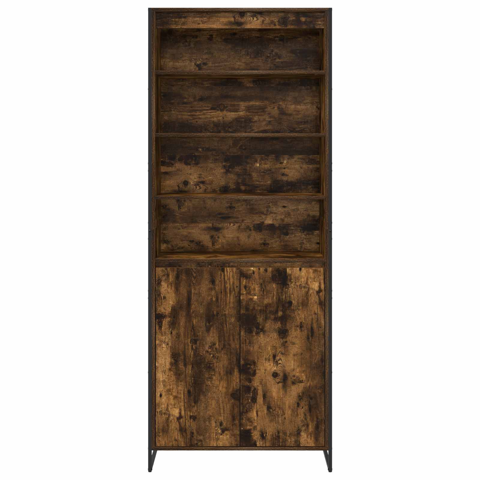 Hoge Kasten Rook Eik 79 x 36 x 200 cm Bewerkt hout is nu te koop bij PeponiXL, paradijselijk wonen!