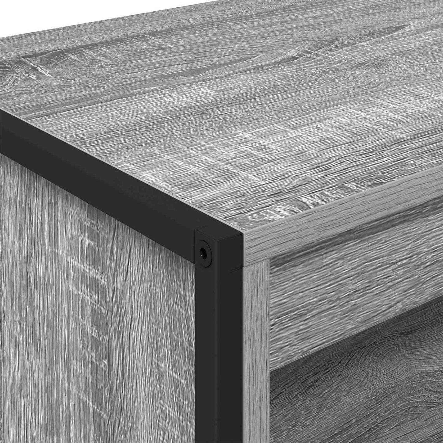 Hoge Kasten Grijs Sonoma 79 x 36 x 200 cm Bewerkt hout is nu te koop bij PeponiXL, paradijselijk wonen!
