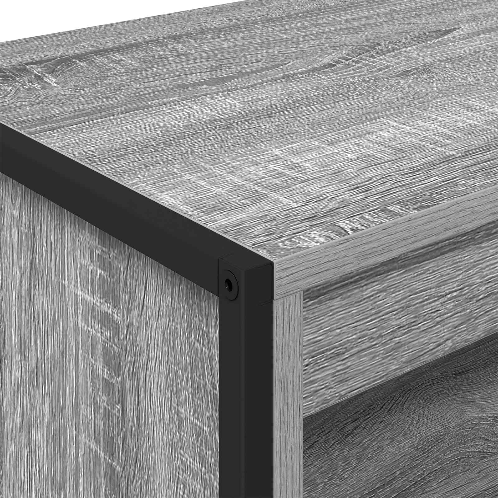 Hoge Kasten Grijs Sonoma 79 x 36 x 200 cm Bewerkt hout is nu te koop bij PeponiXL, paradijselijk wonen!