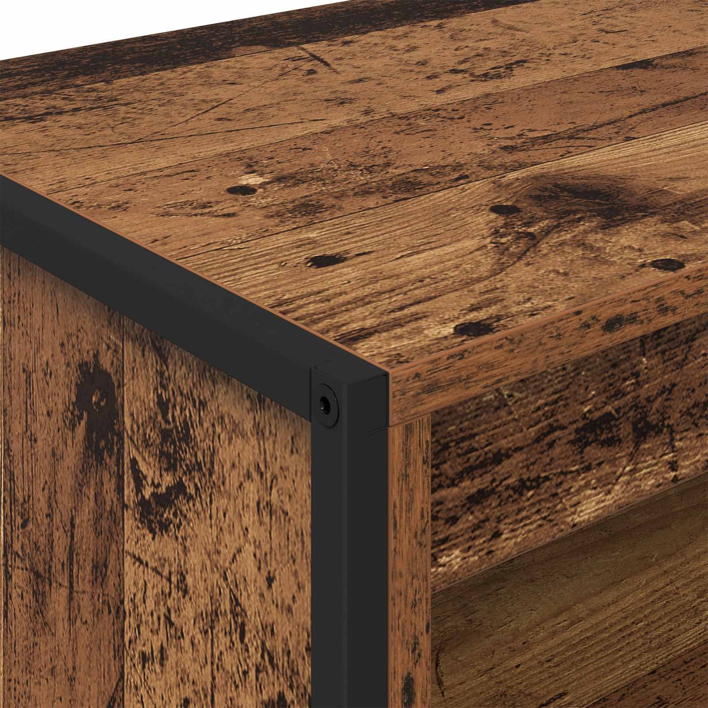 Hoge Kasten Oud Hout 79 x 36 x 200 cm Bewerkt hout is nu te koop bij PeponiXL, paradijselijk wonen!