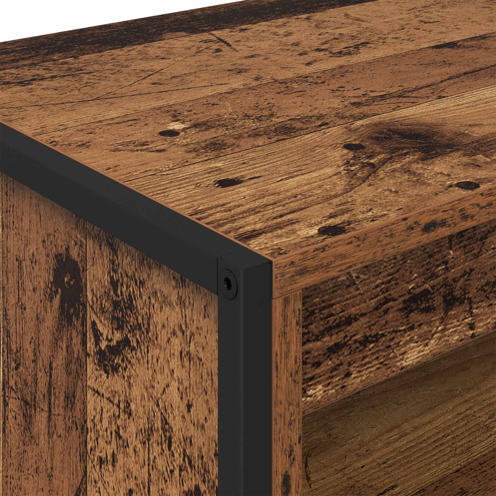 Hoge Kasten Oud Hout 79 x 36 x 200 cm Bewerkt hout is nu te koop bij PeponiXL, paradijselijk wonen!