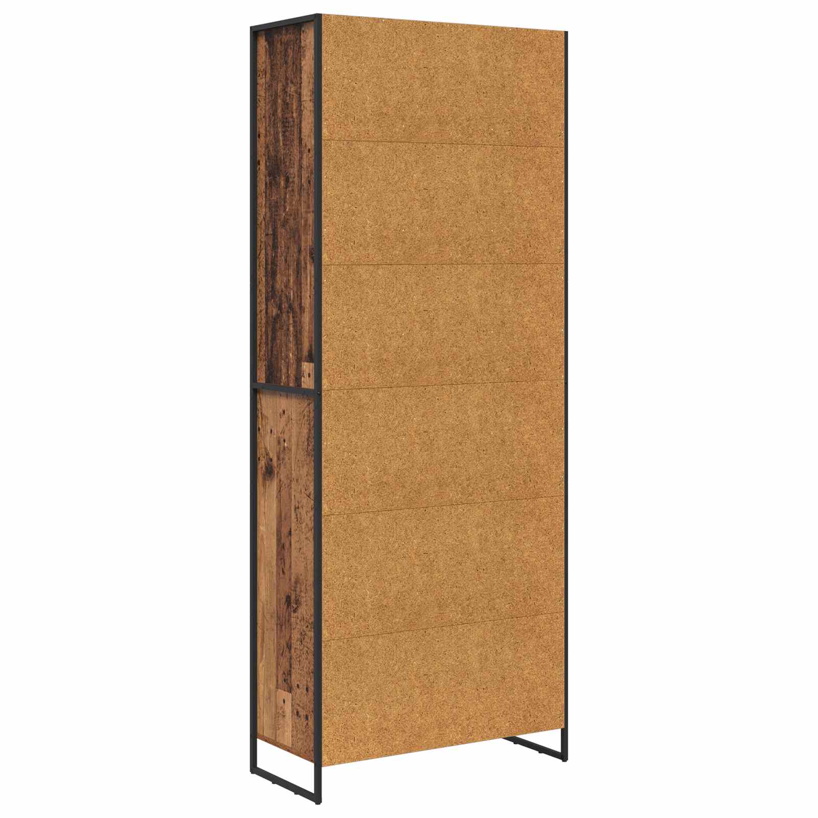 Hoge Kasten Oud Hout 79 x 36 x 200 cm Bewerkt hout is nu te koop bij PeponiXL, paradijselijk wonen!
