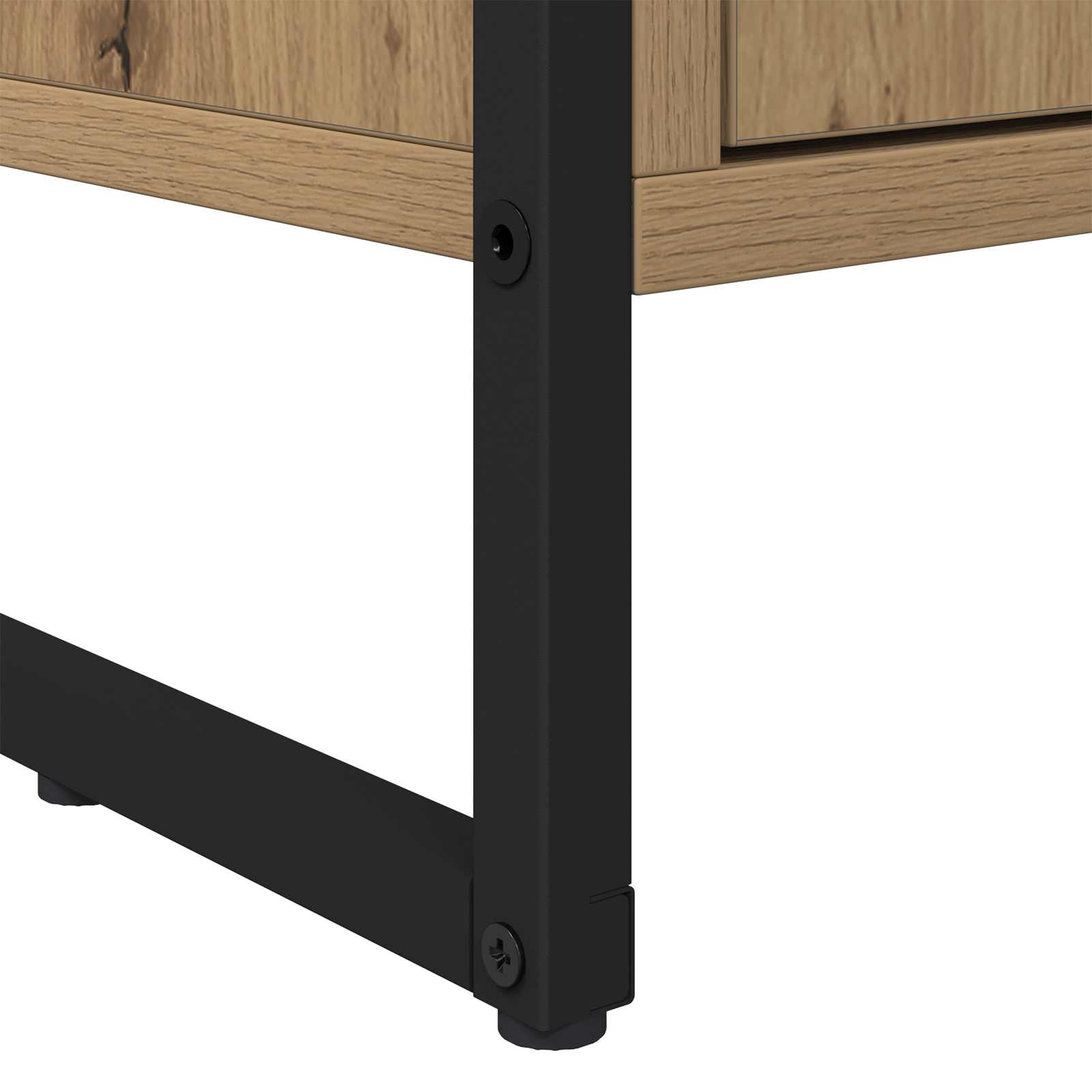 Hoge Kasten Ambachtelijk eiken 79 x 36 x 200 cm Bewerkt hout is nu te koop bij PeponiXL, paradijselijk wonen!