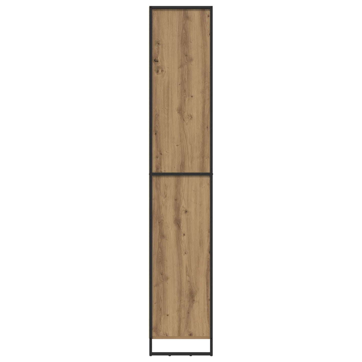 Hoge Kasten Ambachtelijk eiken 79 x 36 x 200 cm Bewerkt hout is nu te koop bij PeponiXL, paradijselijk wonen!