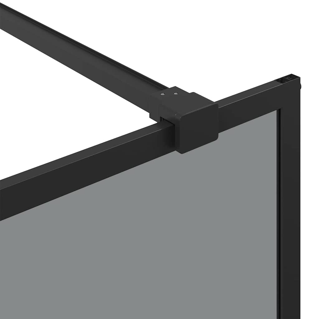 Inloopdouchewand Zwart 80 x 195 cm Gehard Glas is nu te koop bij PeponiXL, paradijselijk wonen!