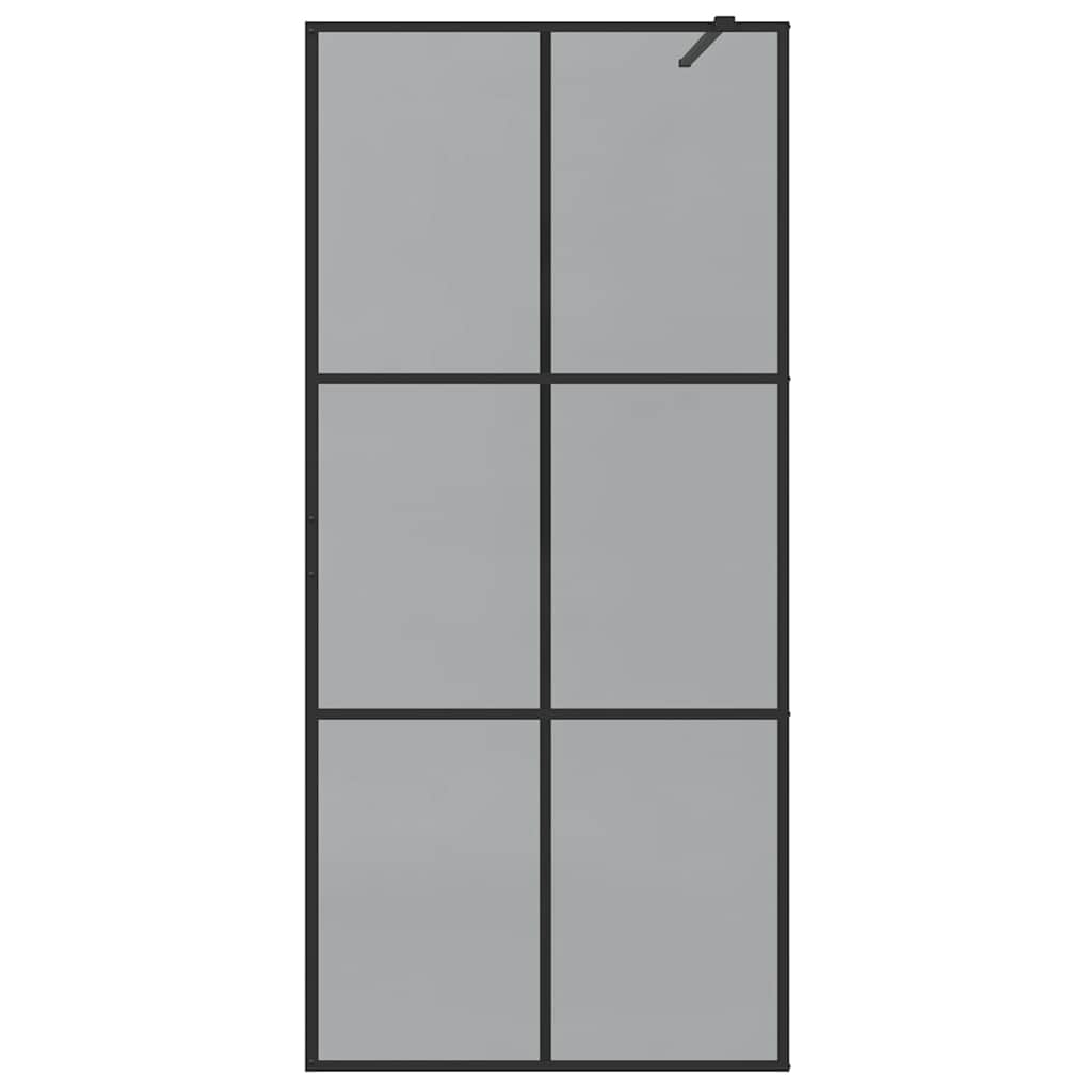 Inloop Douche Wand Zwart 90 x 195 cm gehard glas is nu te koop bij PeponiXL, paradijselijk wonen!