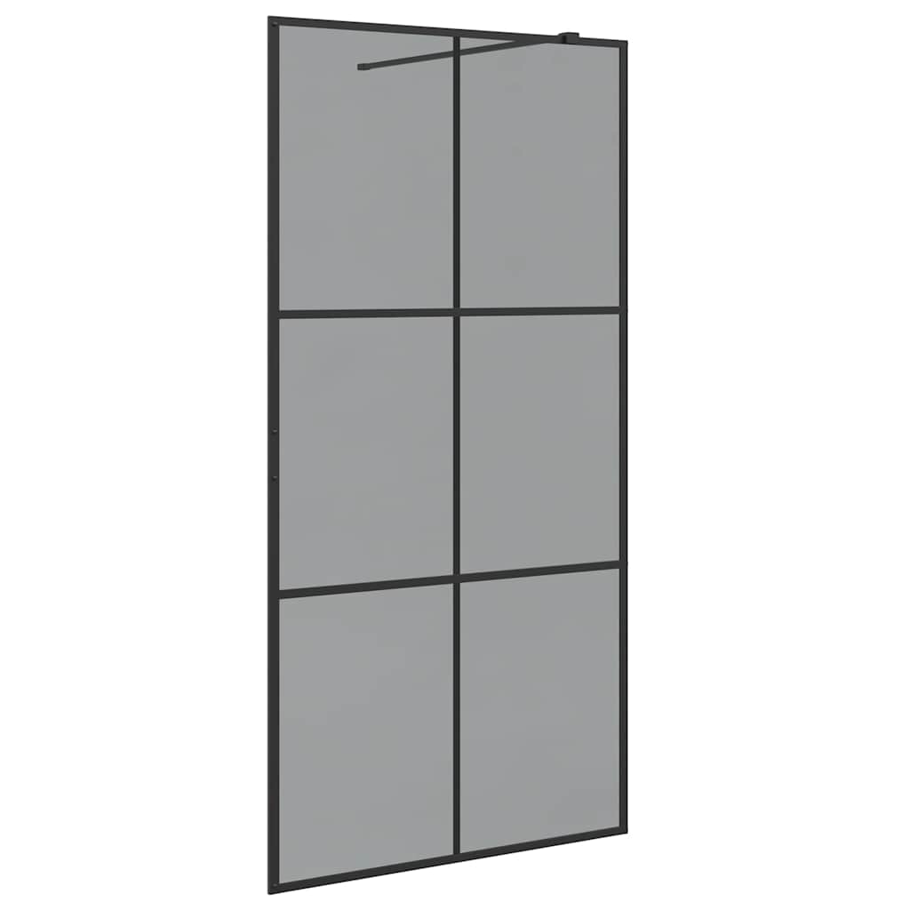 Inloop Douche Wand Zwart 100 x 195 cm gehard glas is nu te koop bij PeponiXL, paradijselijk wonen!